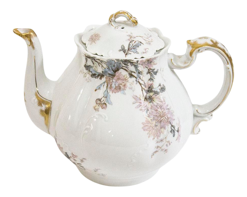 Vintage French Haviland Limoges Porcelain Tea Pot Chairish