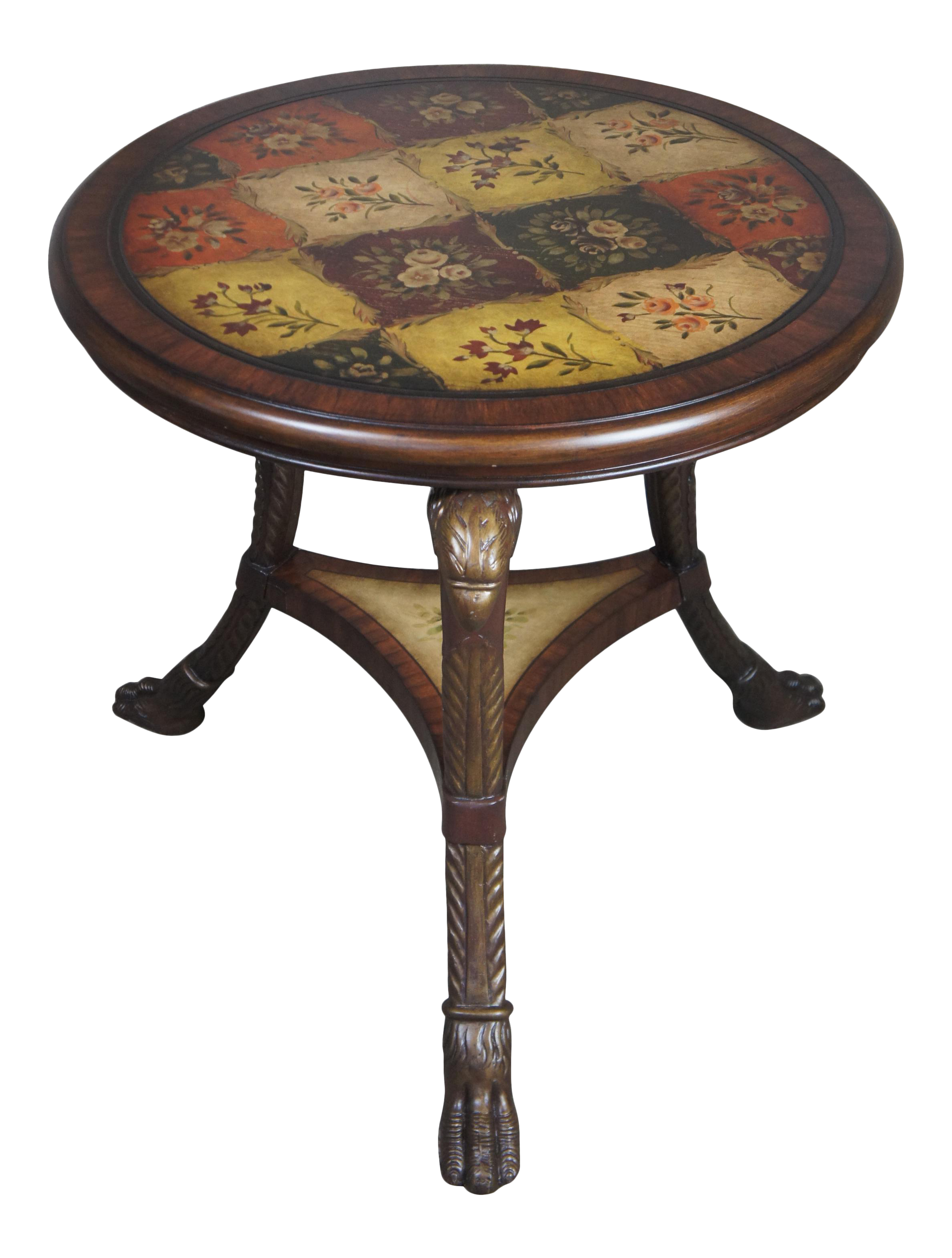 Powell Round Figural Eagle Head Side Table Chairish