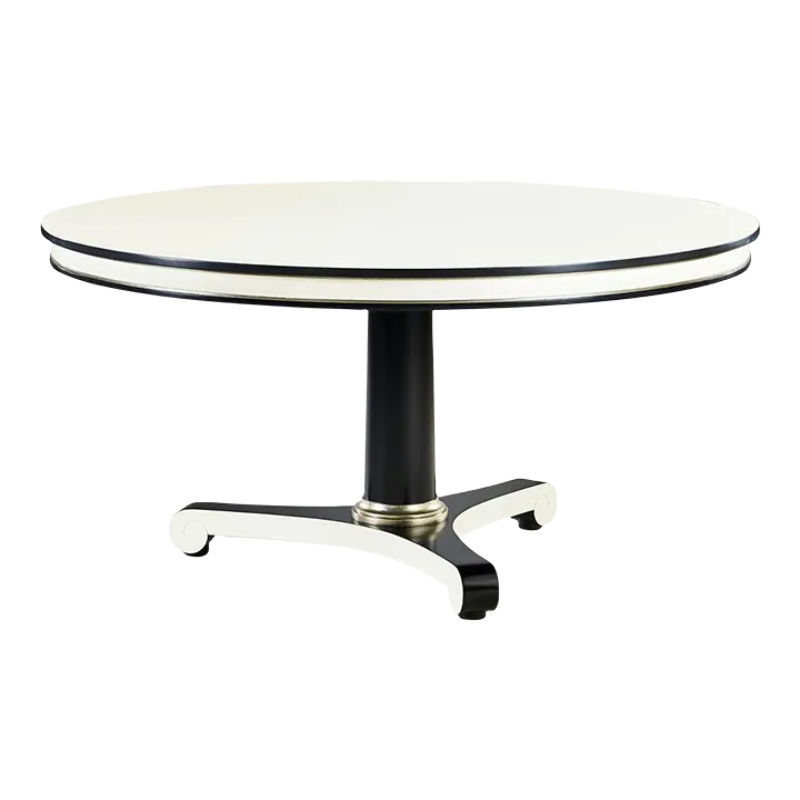 Classic Black and White Dining Table Chairish