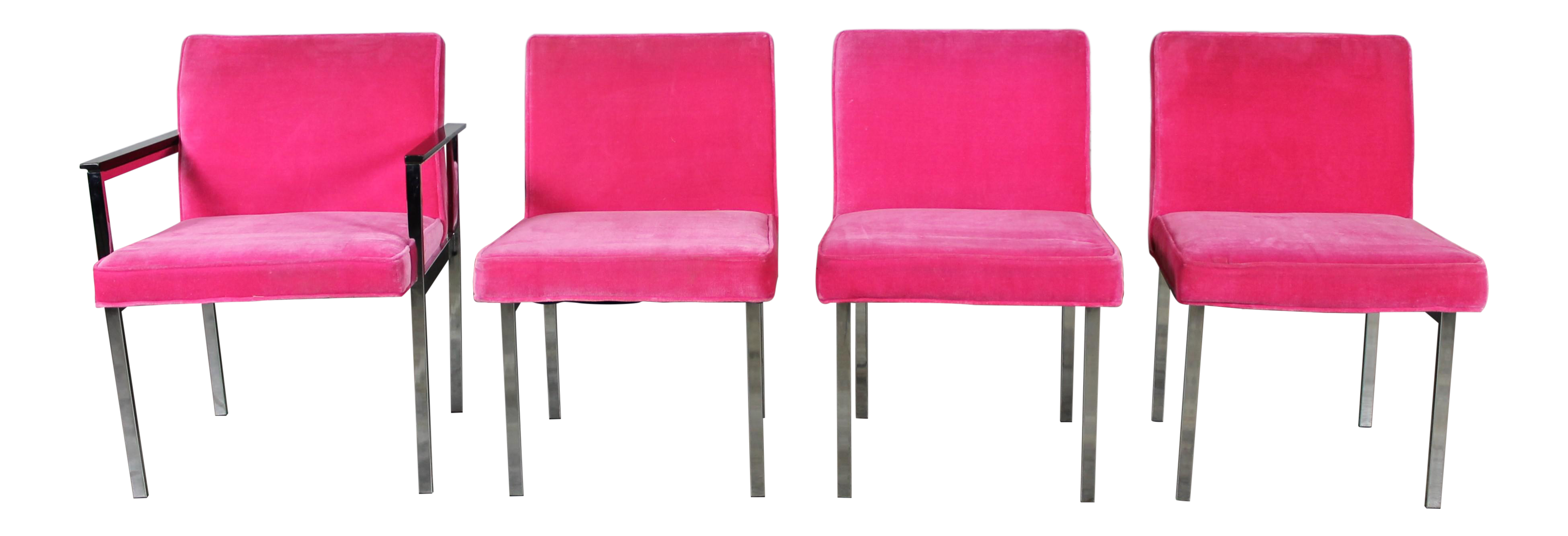 Vintage American of Martinsville Mid Century Modern Hot Pink