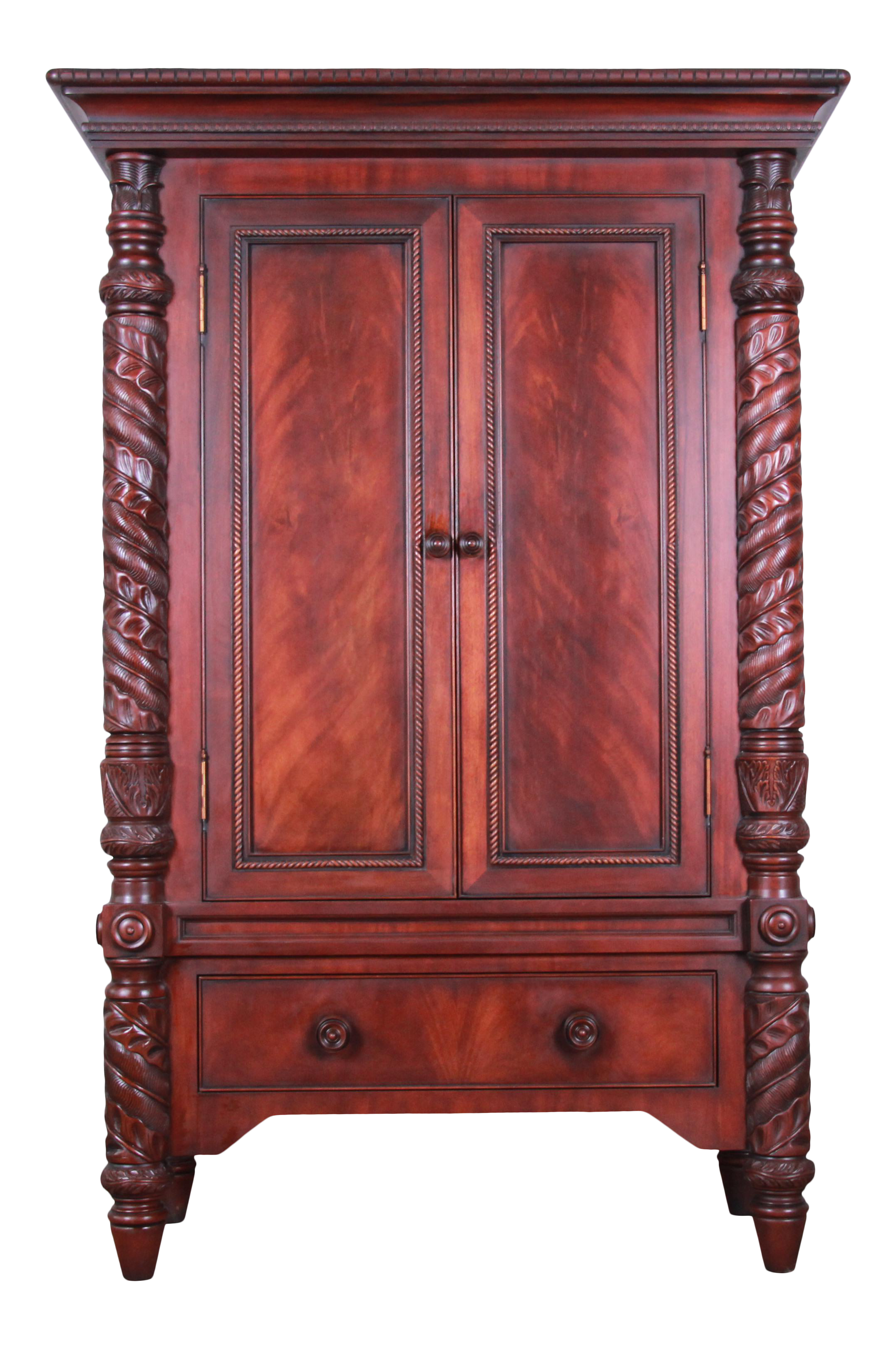 Ralph Lauren Safari Collection Mahogany Armoire Dresser Chairish