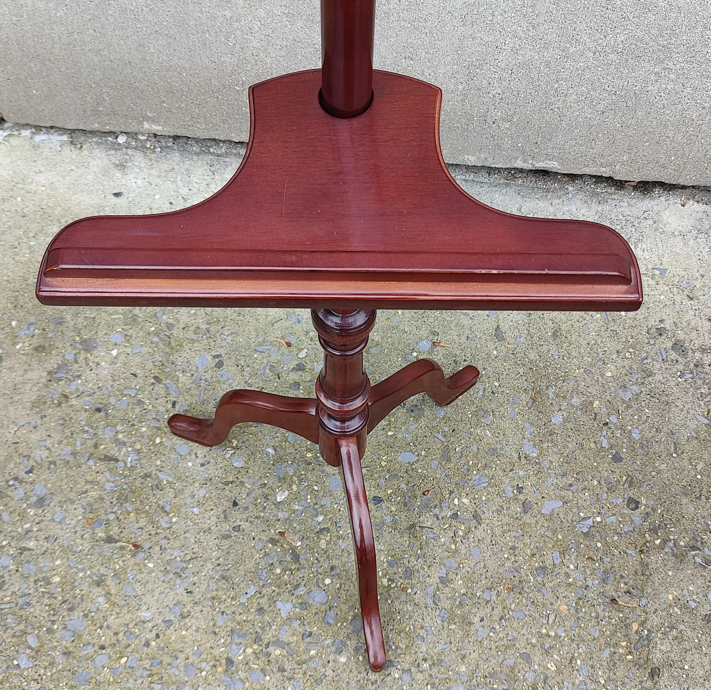 Vintage Wooden Easel / Cherry Finish Adjustable Tripod Painting Easel/Wood Art Easel