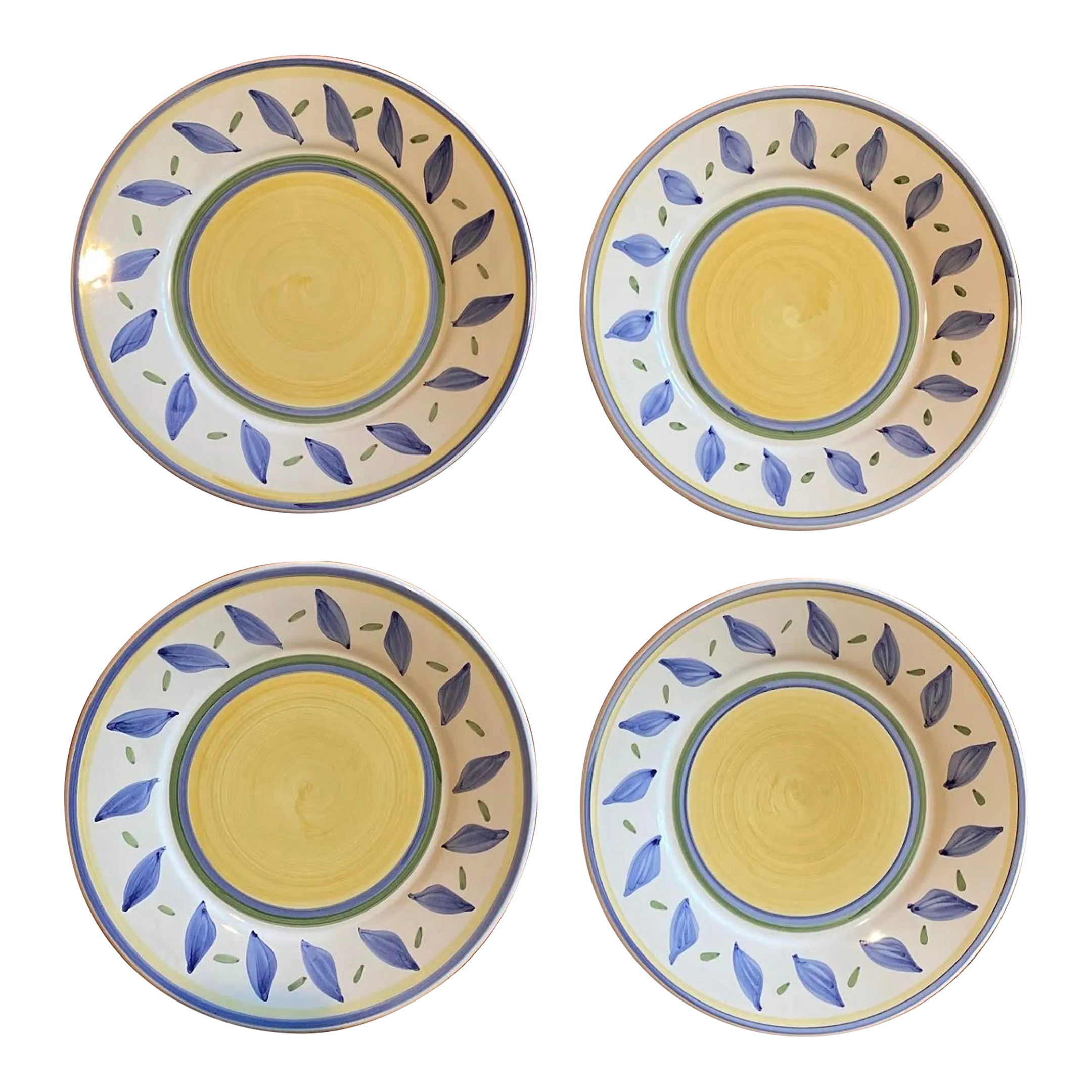 Williams-Sonoma イタリア製 カントリーフェア プレート4枚セット 1990s Williams-Sonoma Tournesol Italy Dinner Plate - Set of 4