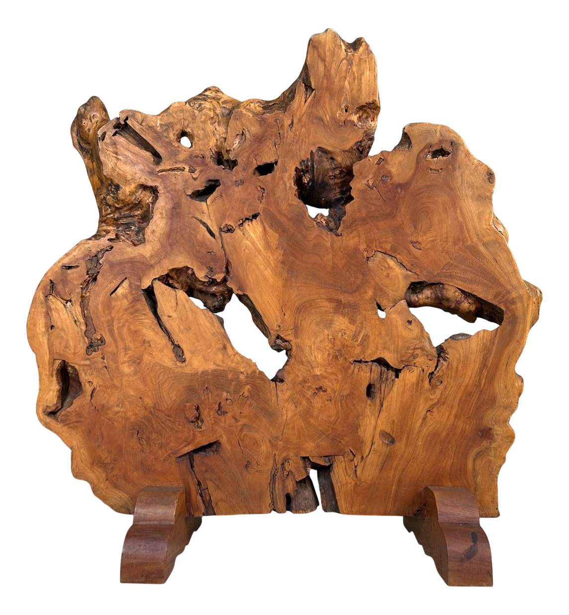 Japanese Keyaki Zelkova Root Wood Decoration, 1900s | Chairish