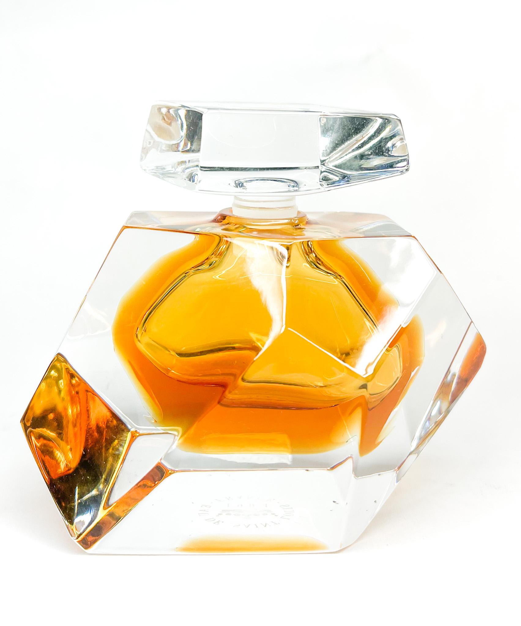Vintage Eau De Saint Louis Crystal Perfume Bottle & Stopper