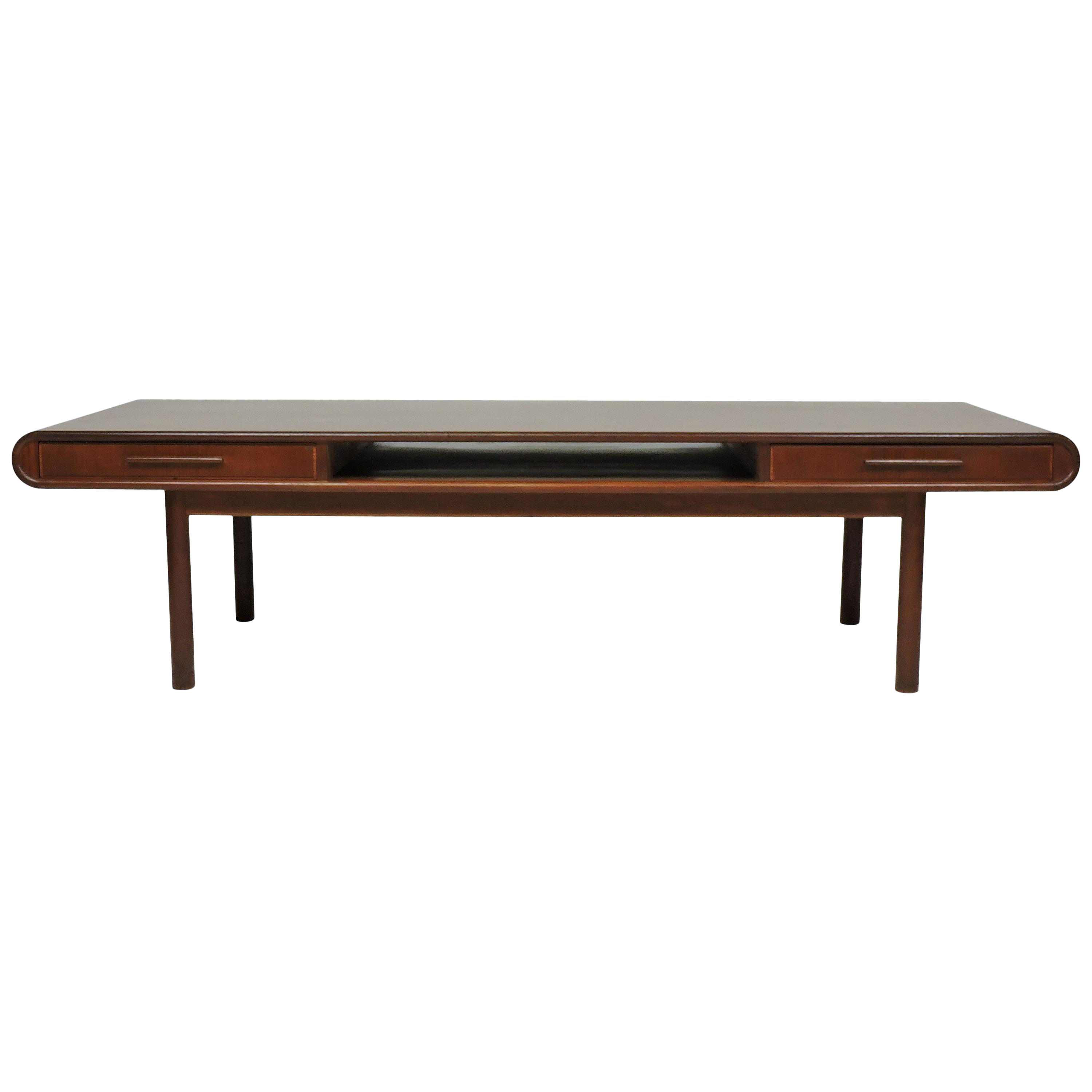 Danish Modern Teak Coffee Table With Drawers Toften Mobelfabrik