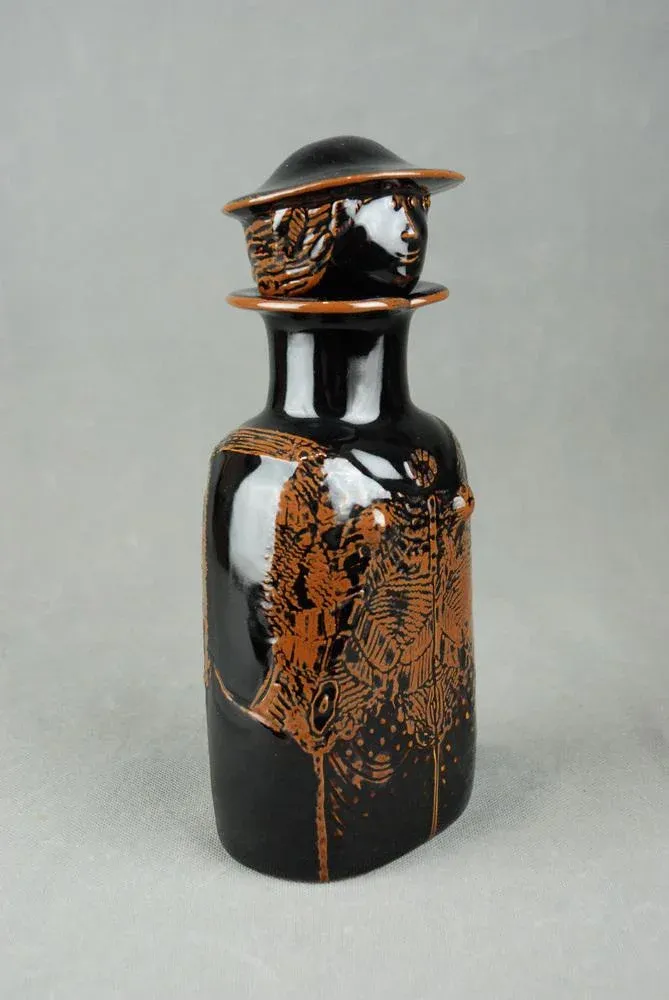 Ceramic Combin Decanter by Stig Lindberg for Gustavsberg Studio, 1970s