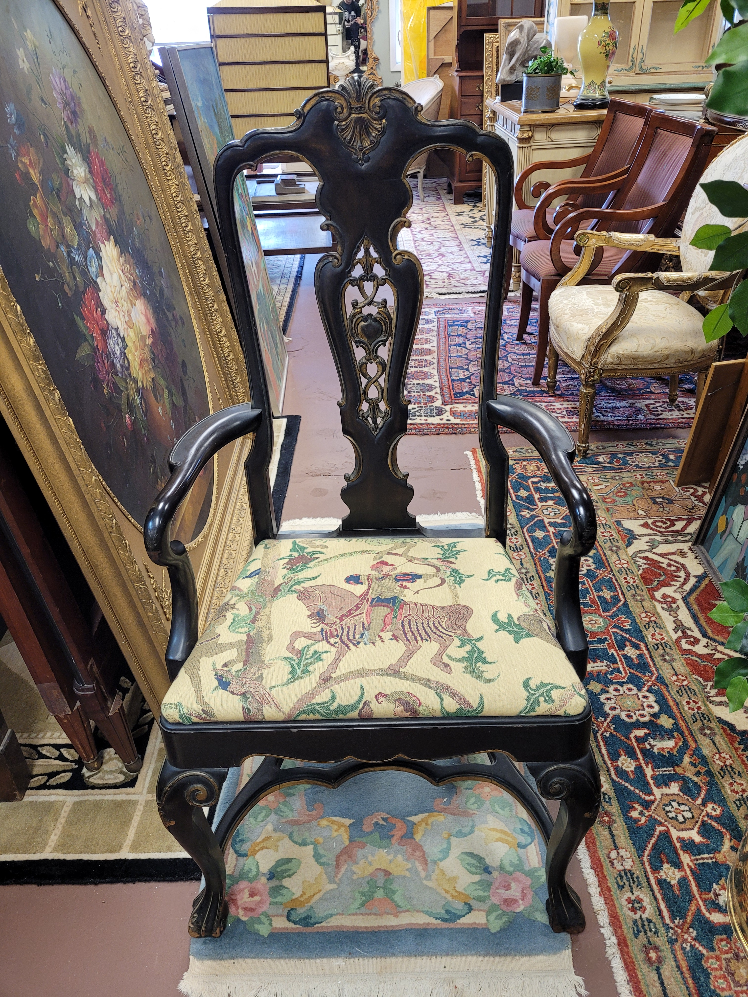 18th Century Style Queen Anne Arm Chair, image size:3024x4032