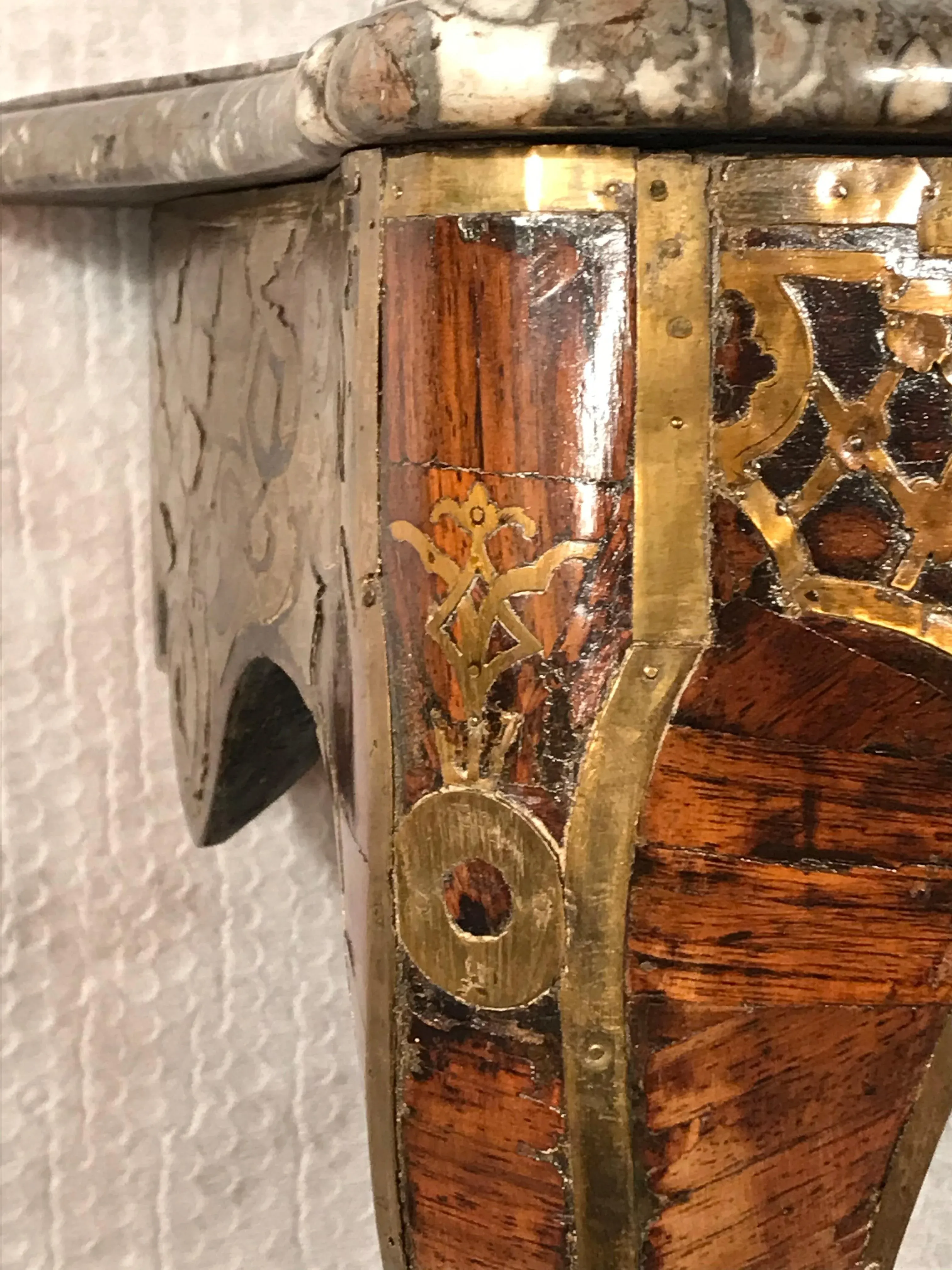 Circa 1760 French Console Table in the Style of Andre Charles Boulle