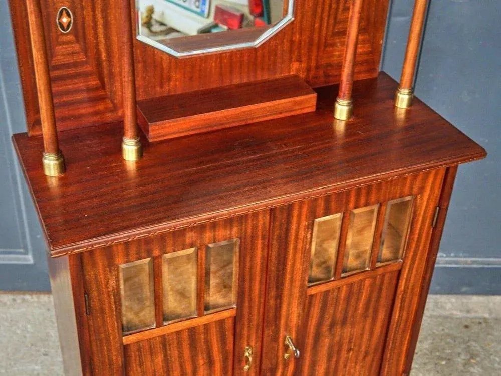 Art Nouveau Mahogany Cupboard