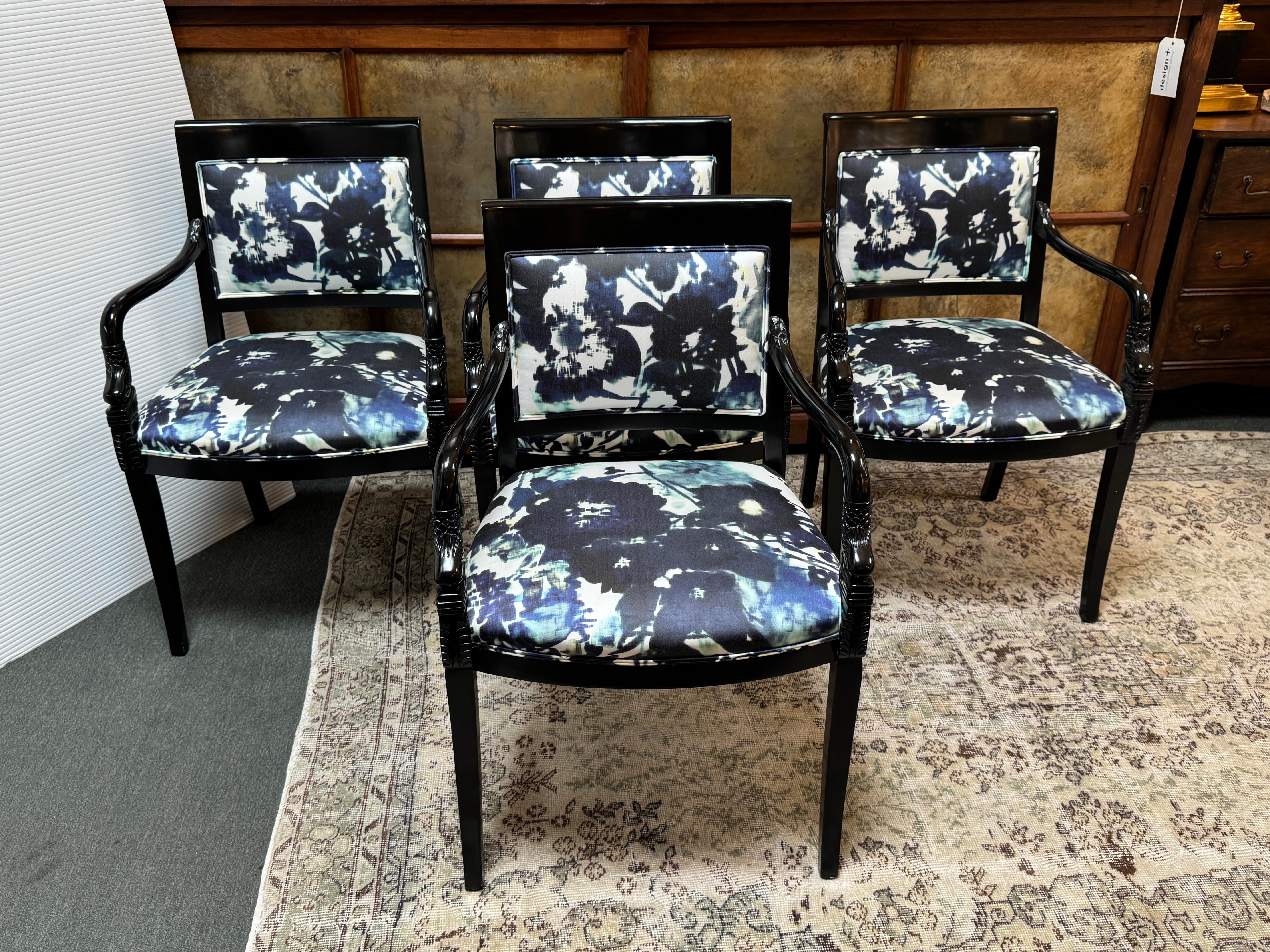 Roberto Barahona Bespoke Dining Room Chairs, Set of Four