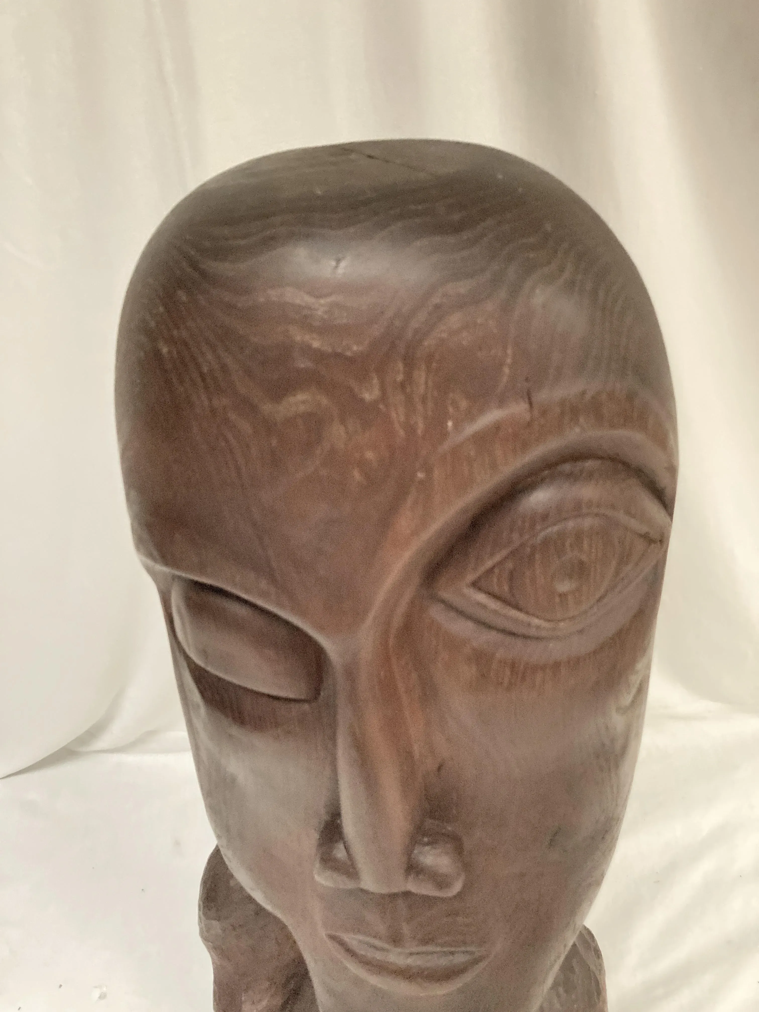 Face Sculpture, 1973, Wood