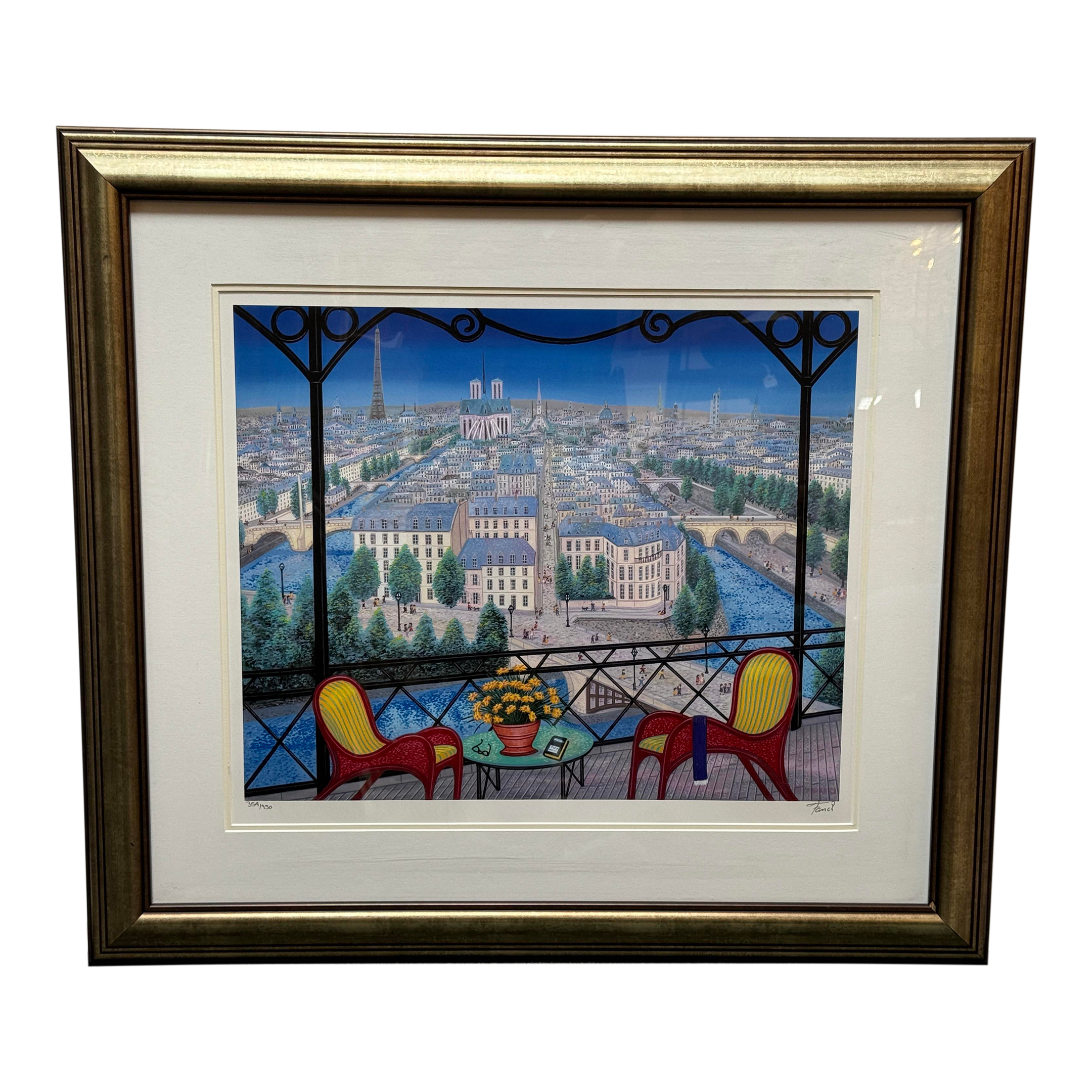 Fanch Ledan【golf course】 【lithograph】 Used Fine Art for
