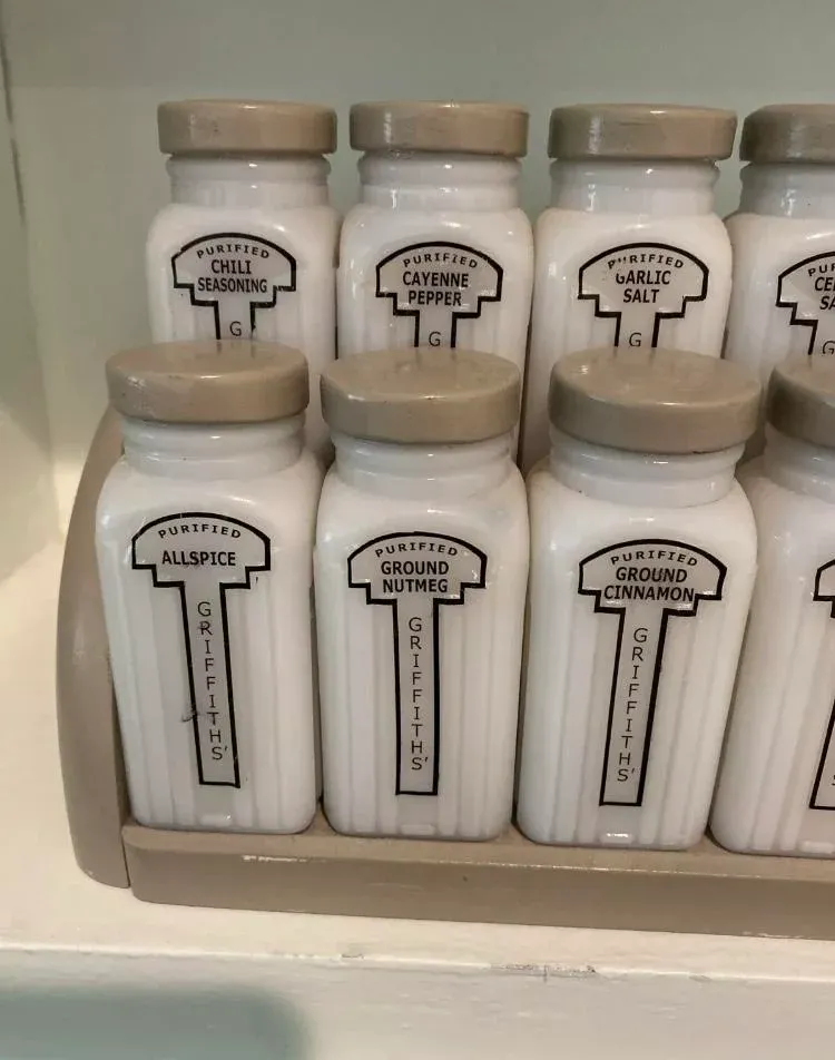 1940's Griffith Laboratories Spice Jars-Set of 12 | Chairish