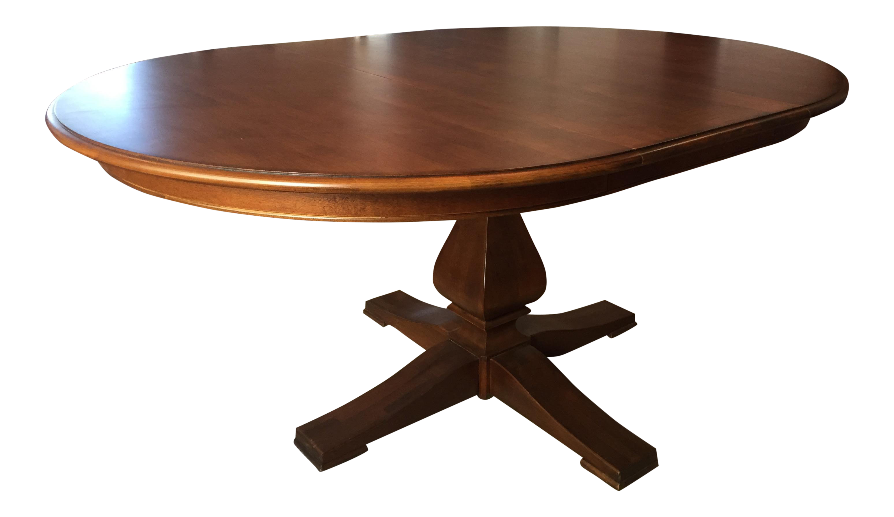 New Ethan Allen Camden Round Dining Table With Leaf Chairish