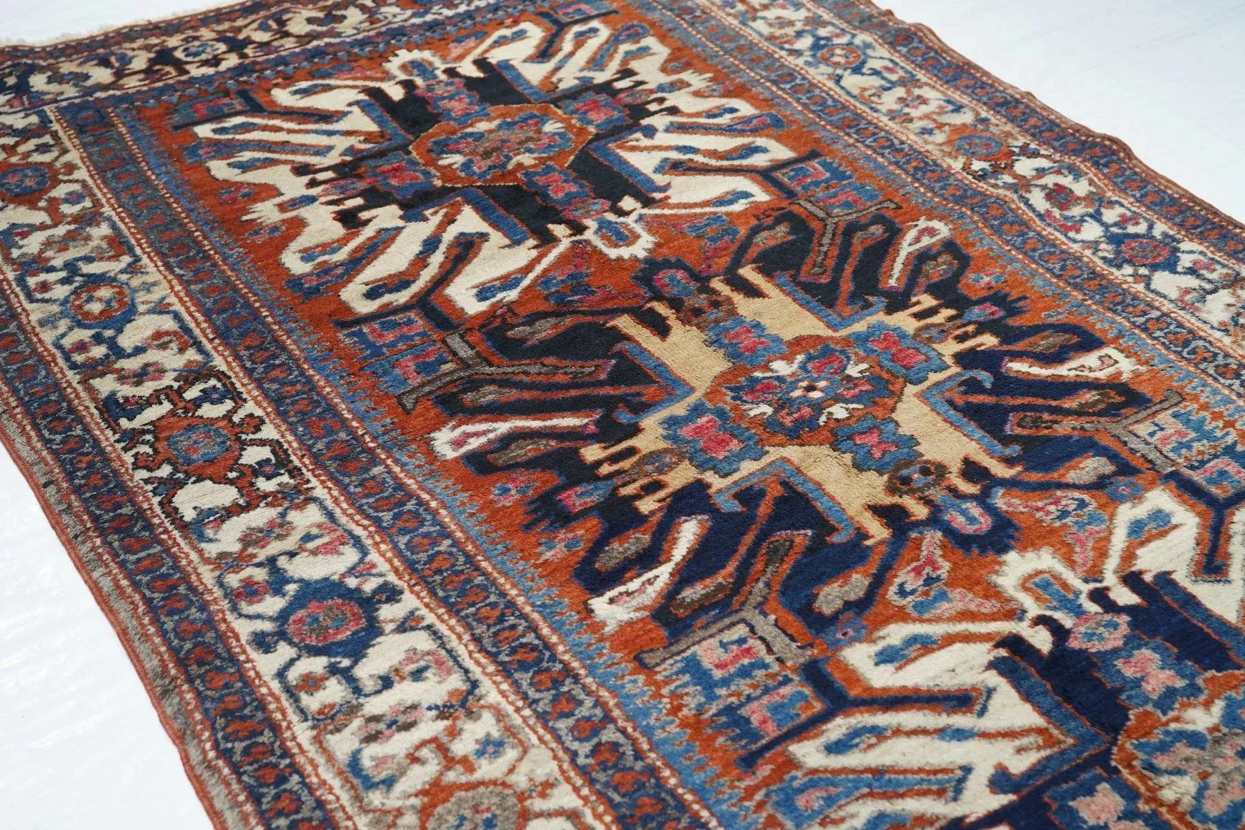 Antique Karajeh Weave Rug 4\'5\'\' x 7\'5\'\'