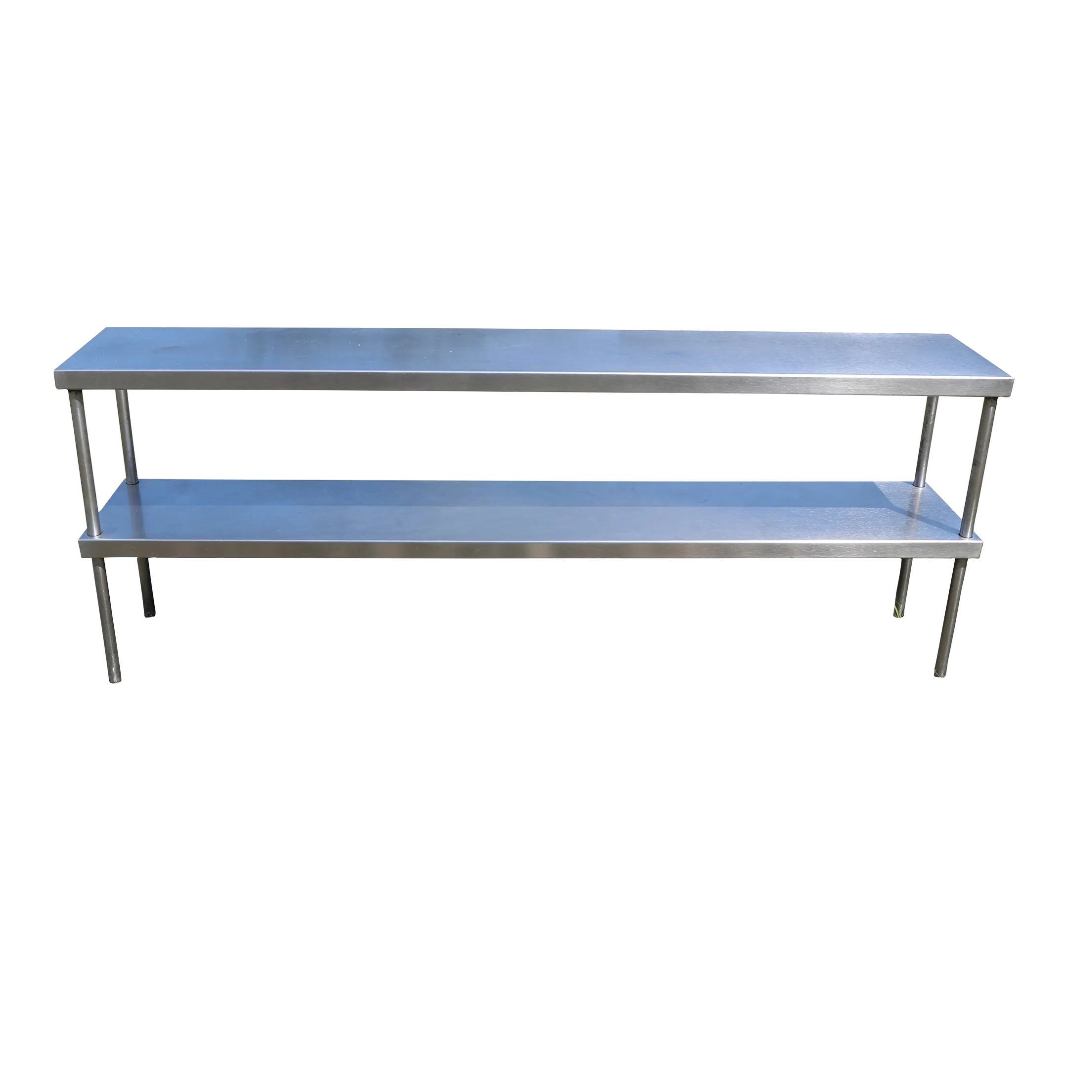 Industrial Commercial Grade Stainless Steel Shelving Two Tier Elongated