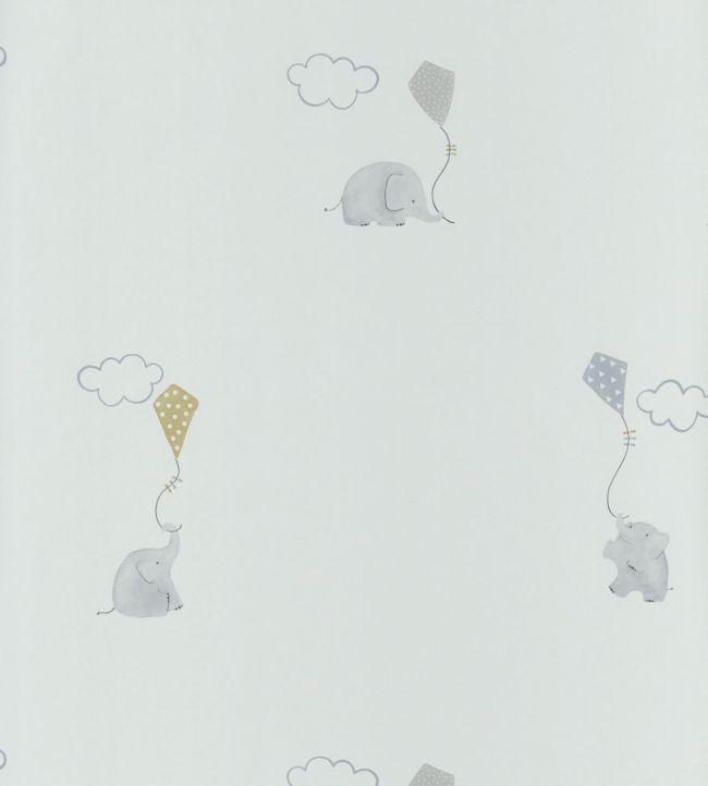 Elephants Wallpaper by Casadeco Nursery Wallpaper Sample Chairish