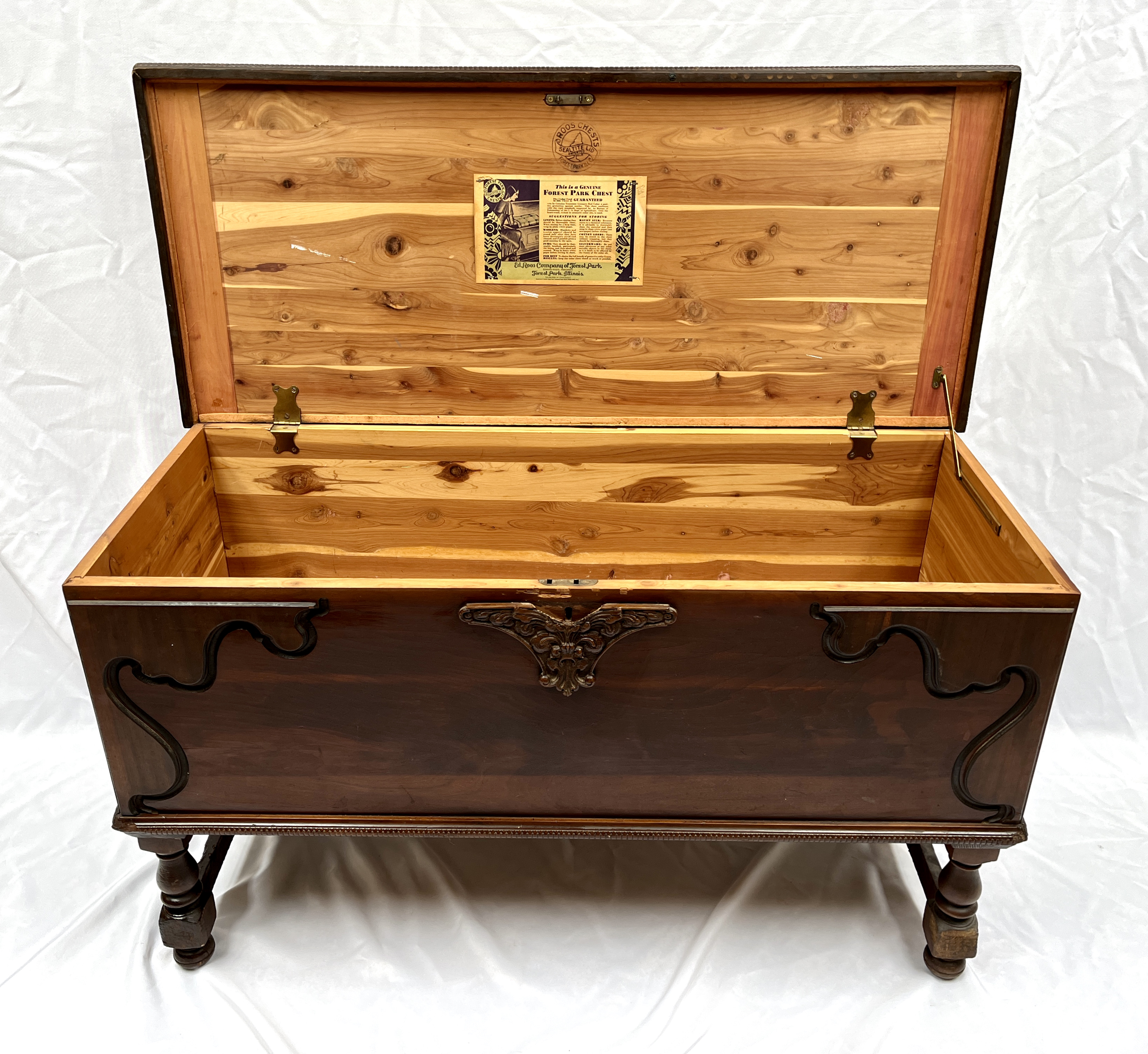 Vintage 1920s Art Deco Style Ed Roos Cedar Chest