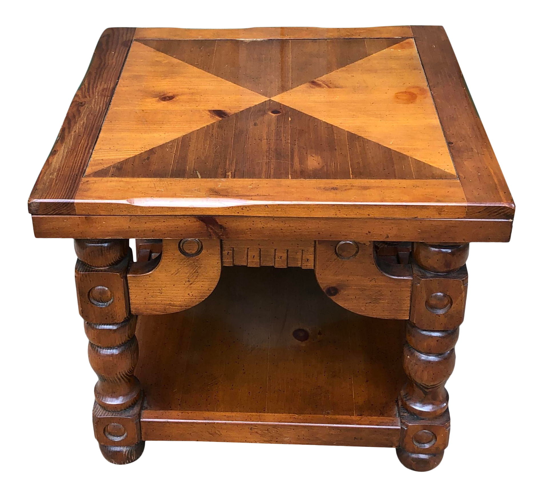 tompkins rustic corner end table