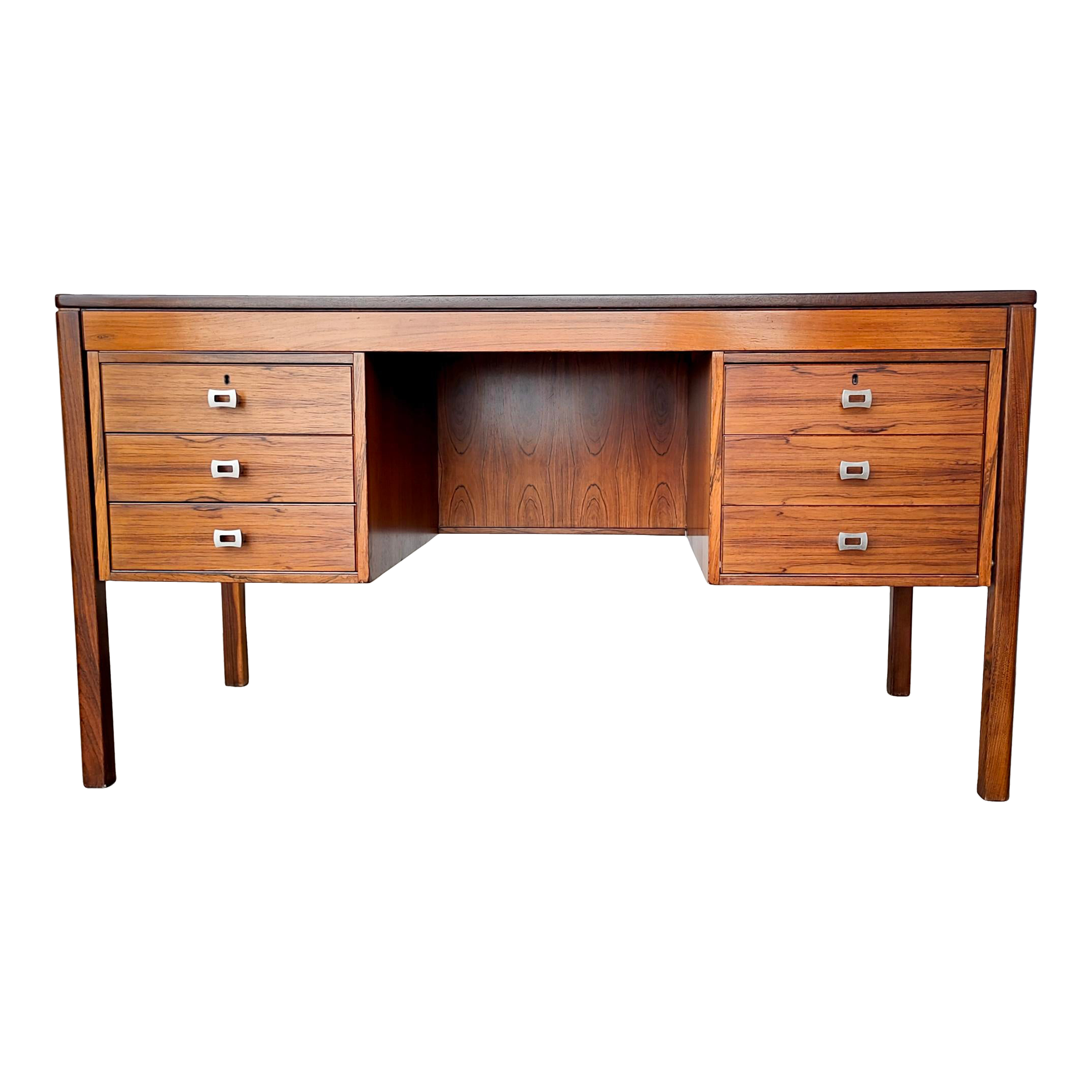 1960s Scandinavian Rosewood MidCentury Modern Desk Chairish