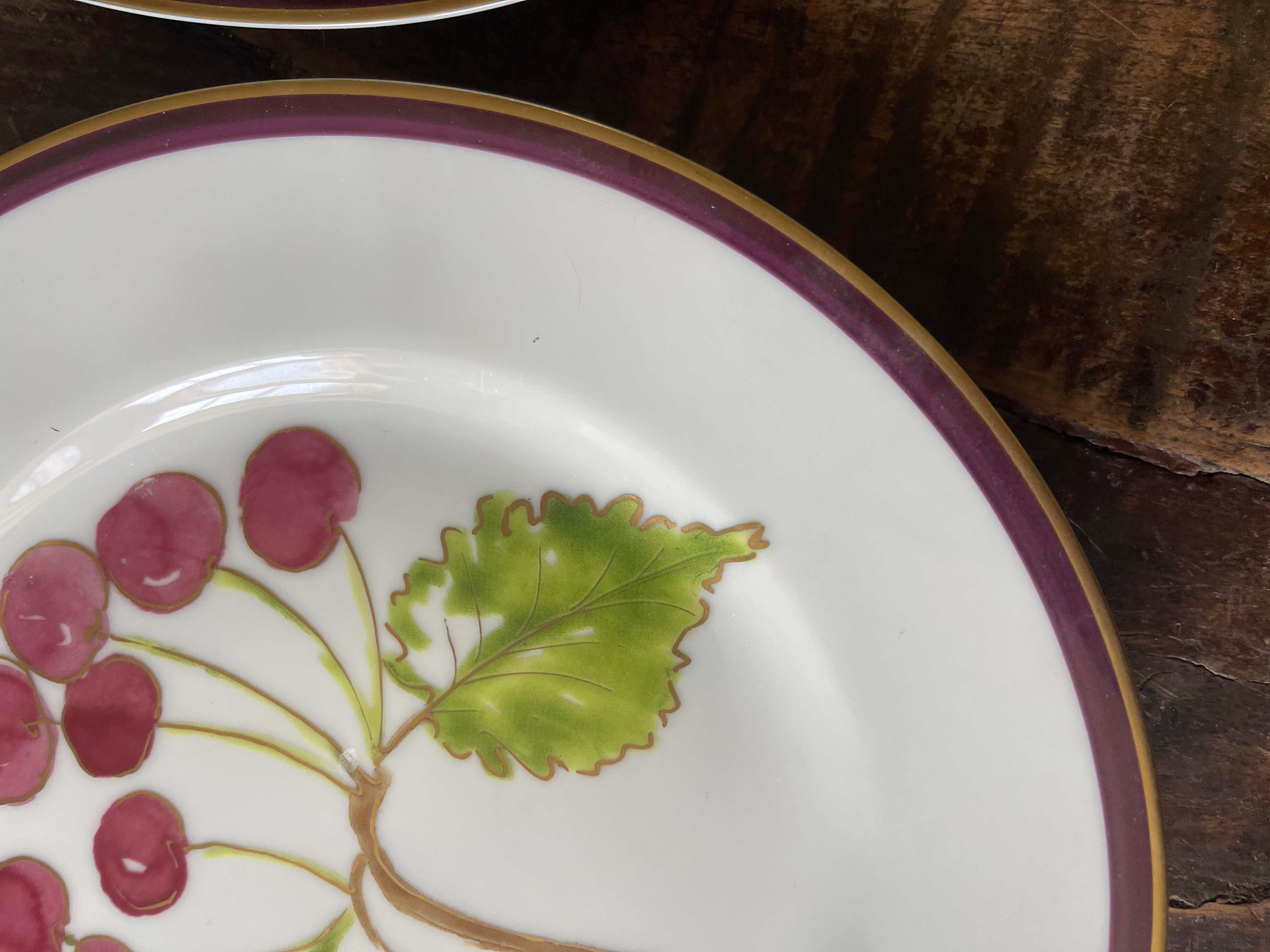  The Fruit Garden 1992 皿 Crate and Barrel Fruit Garden Plates - Set of 4 | Chairish