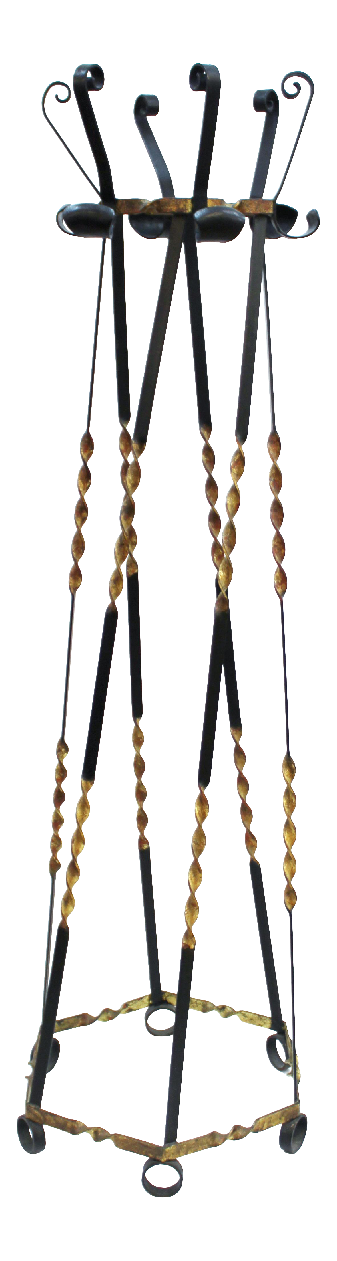 MidCentury Wrought Iron Coat Rack Chairish