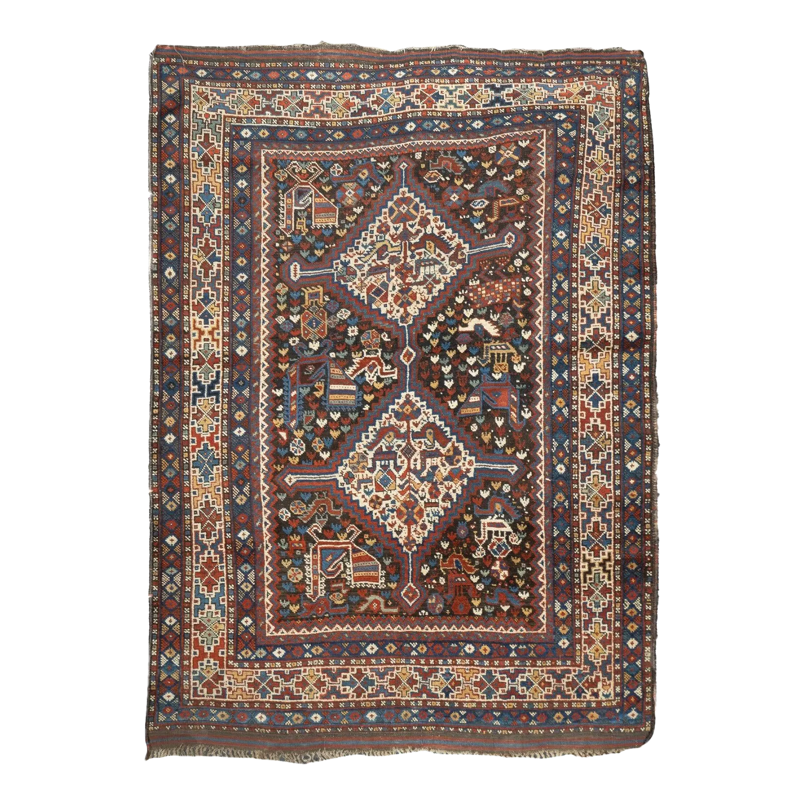 Antique qashqai rug最終値下げ！ Qashqai vintage rug 7.2 x 5.1 ft / 220 x 155 cm – The Rug