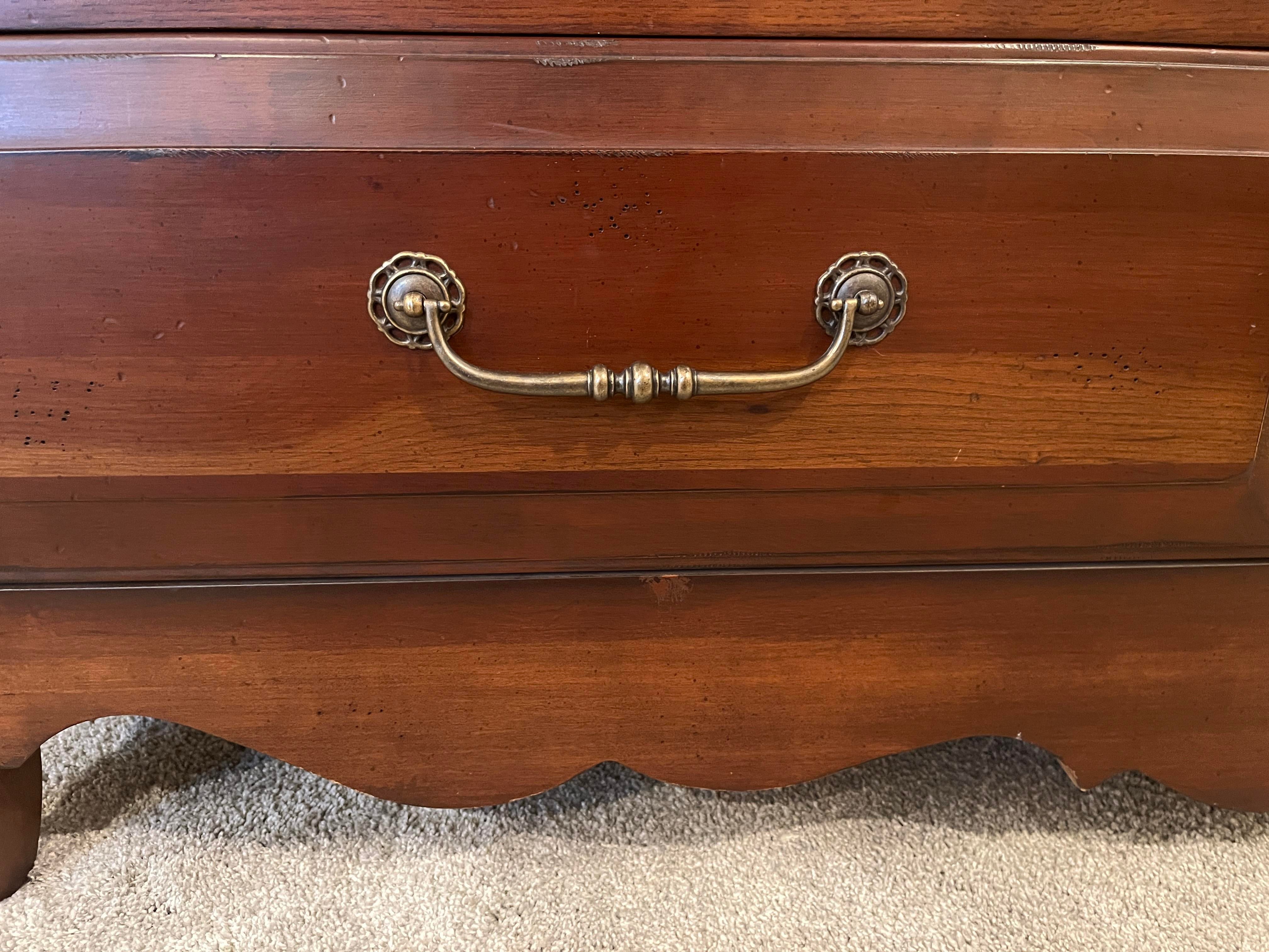 1990s Drexel Heritage French Countryside Cherrywood 6 Drawer