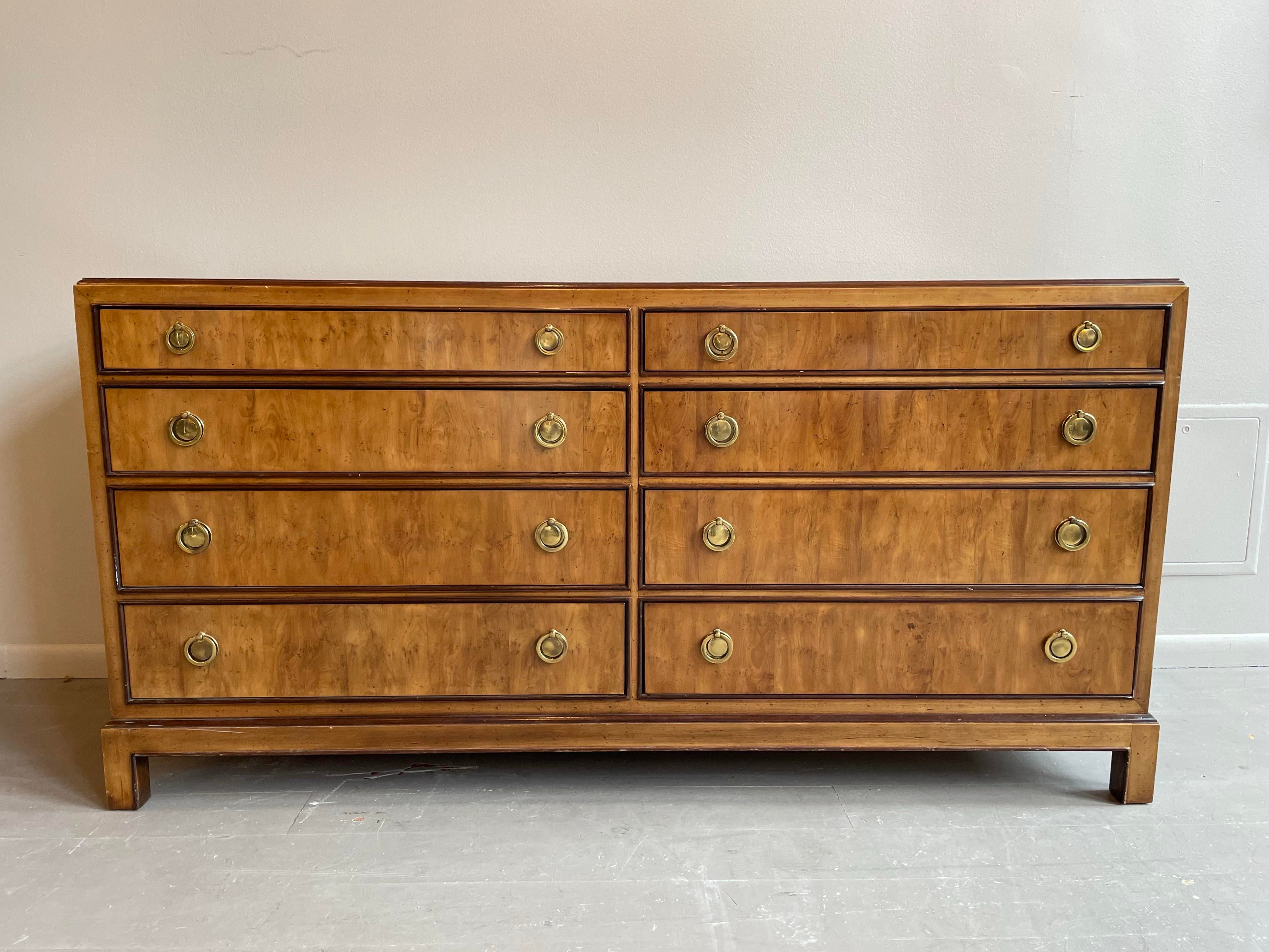 1980s Vintage Wooden Drexel Heritage Dresser | Chairish