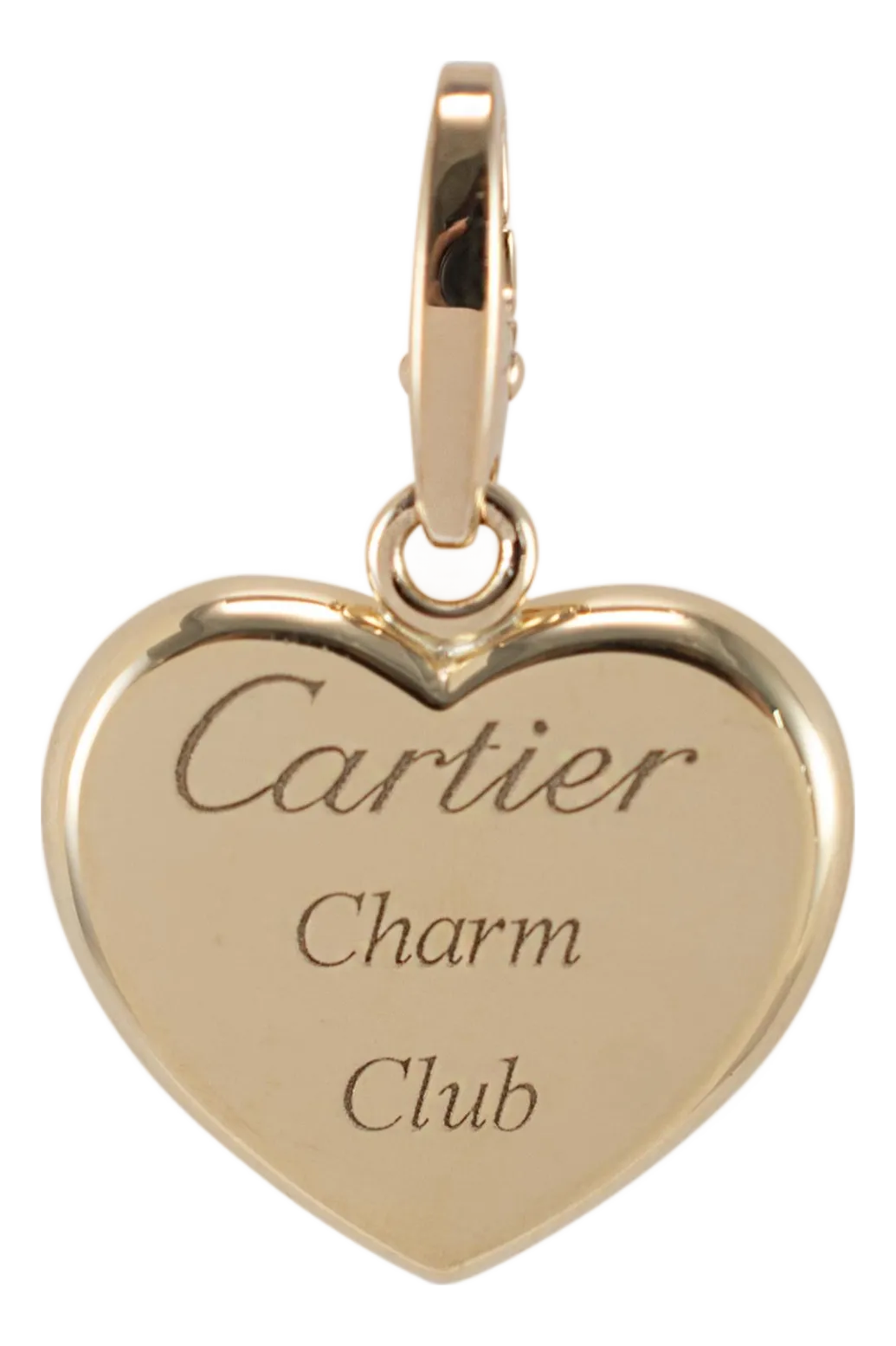 Late 20th Century Vintage Cartier 18k Yellow Gold Charm Club Heart