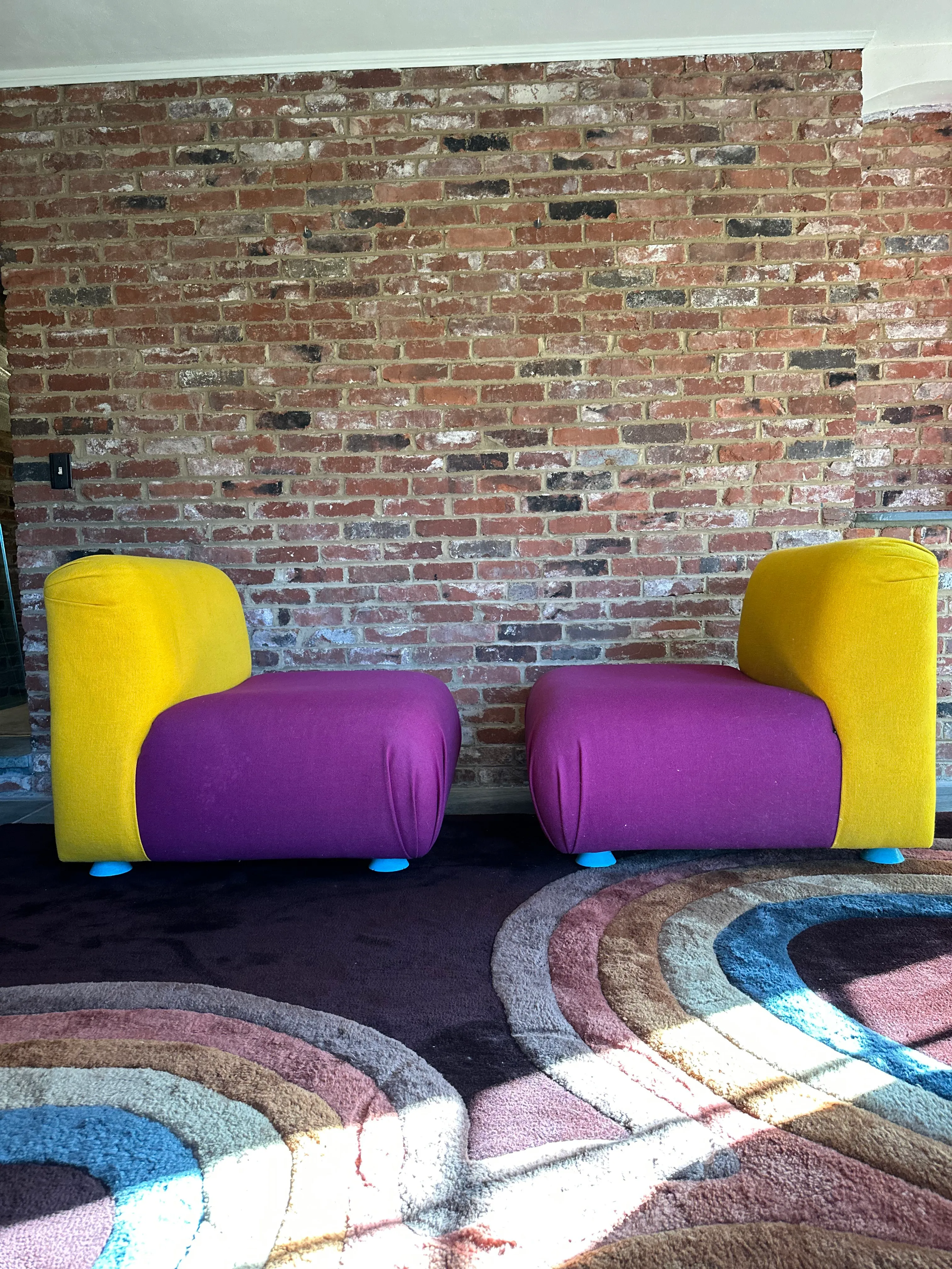 【中古】 Faith ＆ Inspiration TheAmenSingers 1980s Memphis Style Slipper Chairs by Milo Baughman for Thayer