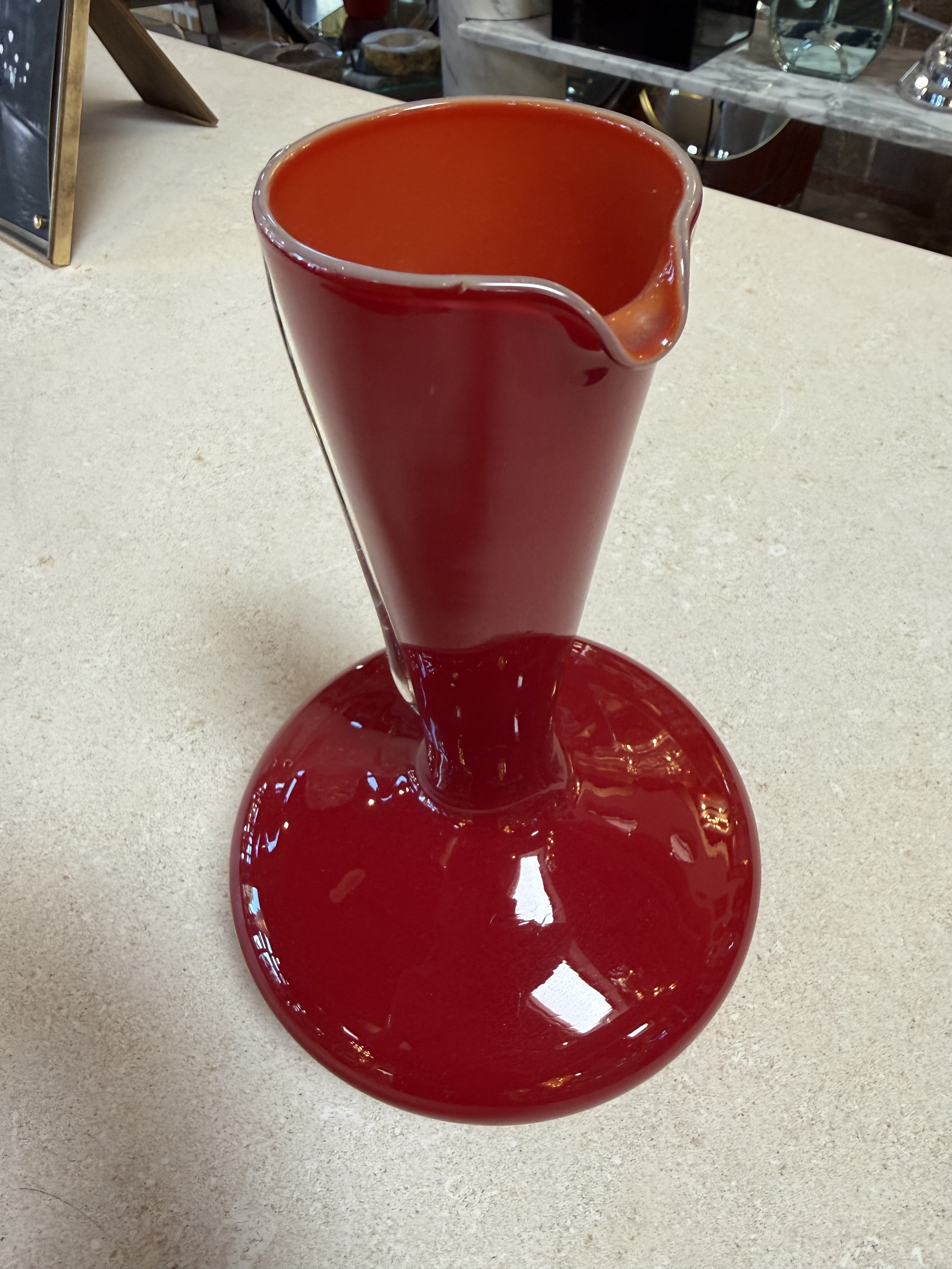 Red Murano Glass Pitcher, 1960s
