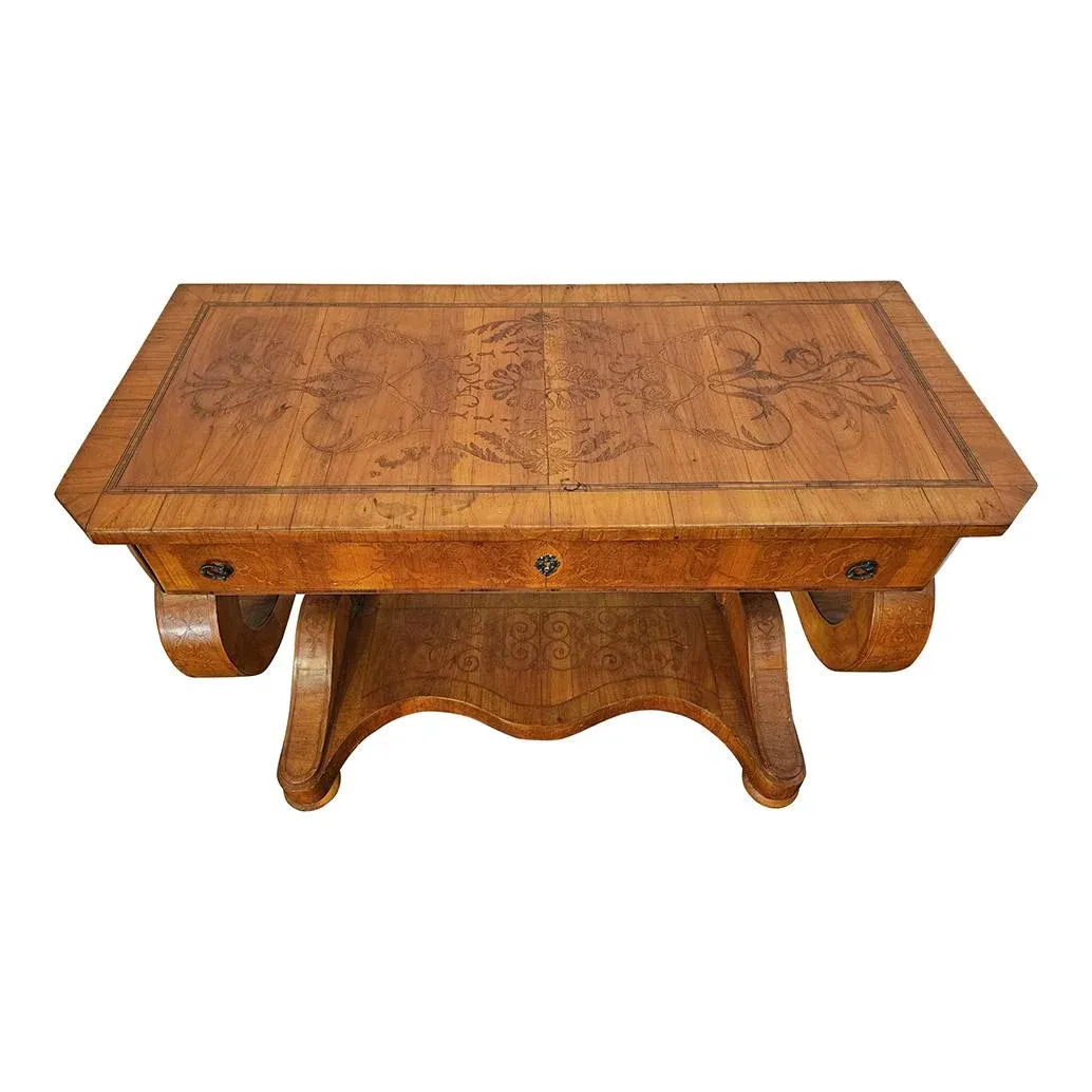 Antique Wooden Console Table, 1890s