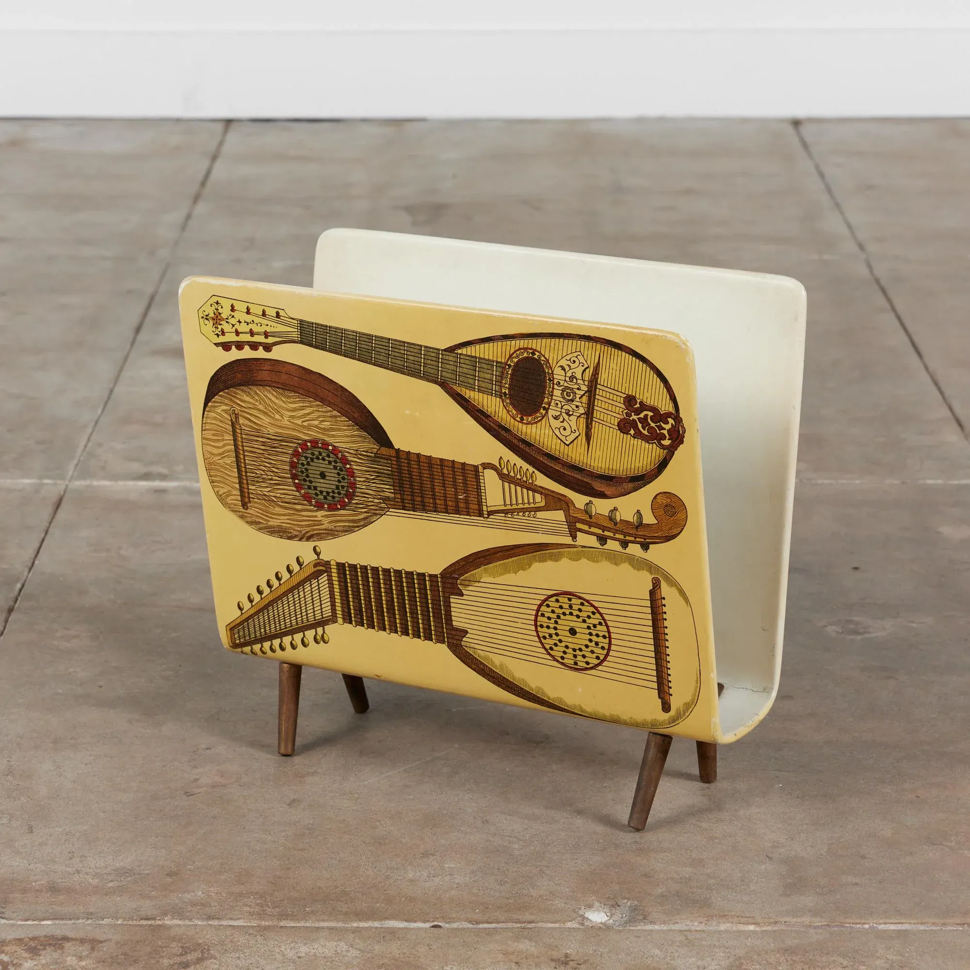 Strumenti Musicali Magazine Rack Attributed to Piero Fornasetti