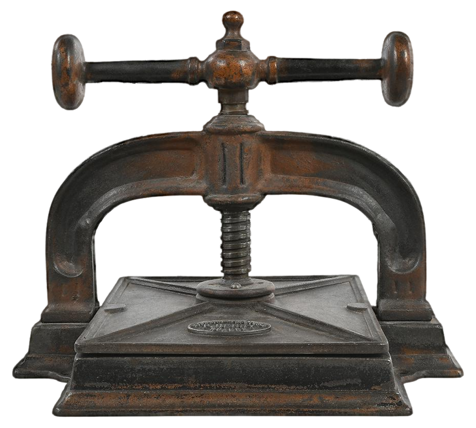 19thCentury Binding Press, 1800s, Wood Chairish