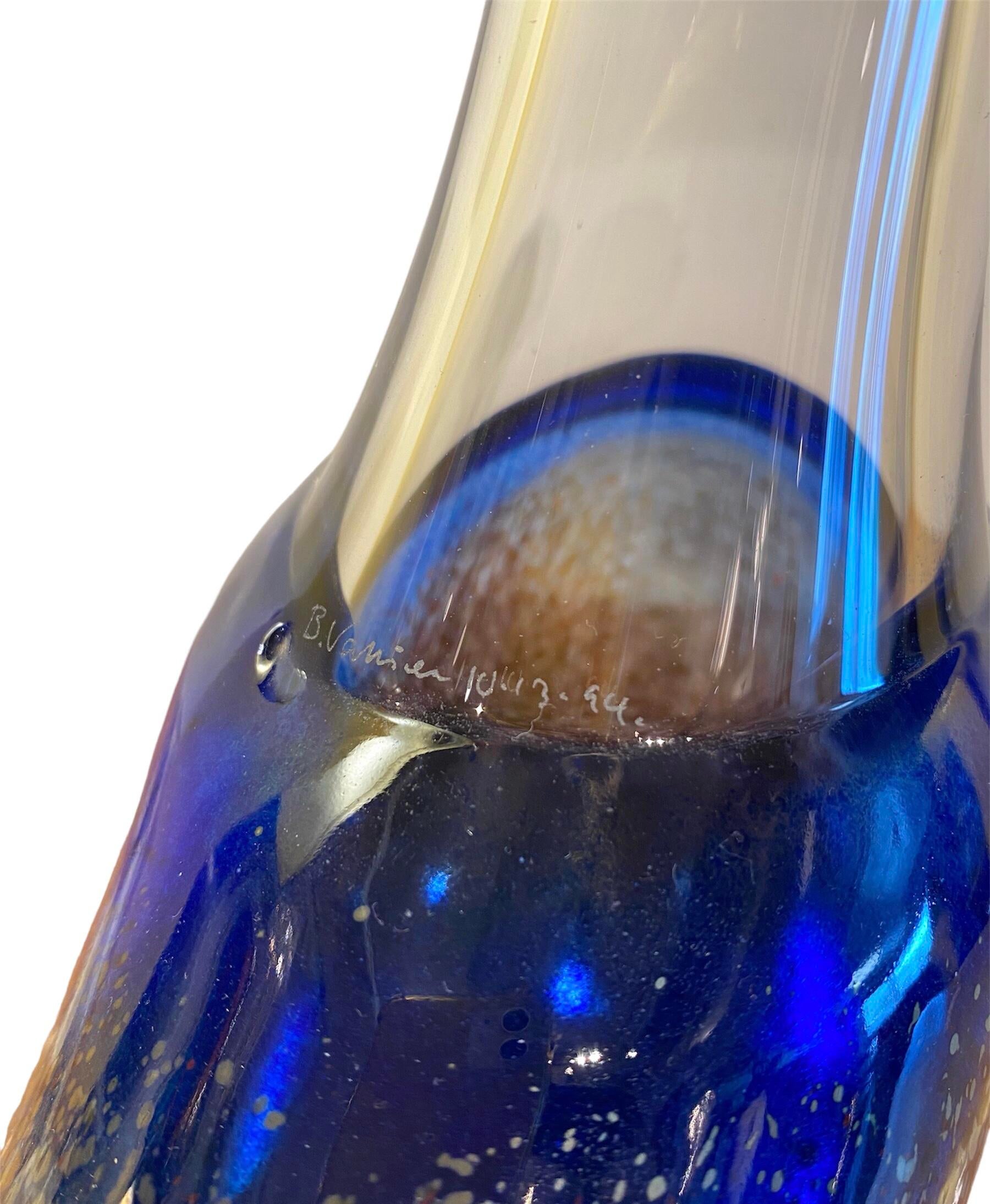 KOSTA BODA SATELLITE Bertil Vallien 未使用品 Bertil Vallien for Kosta Boda, yellow Satellite bottle vase