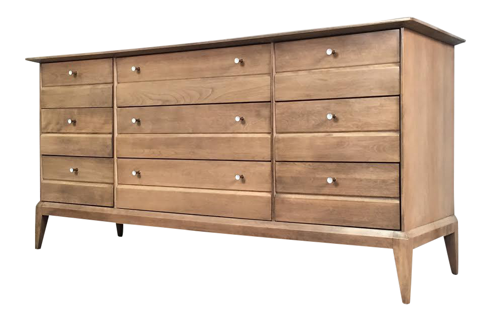Heywood Wakefield Cadence MidCentury Modern Dresser With Mirror Chairish