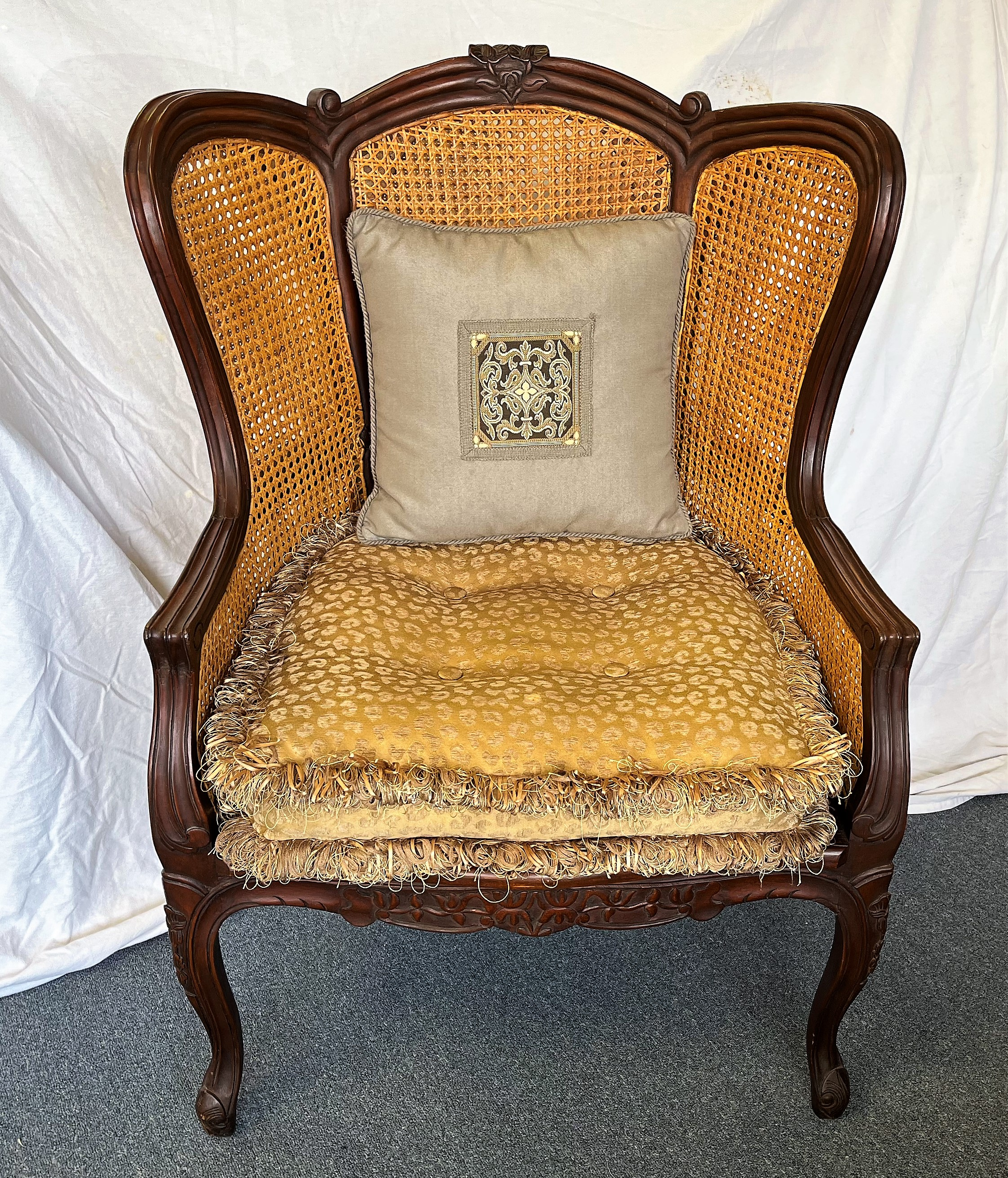 Double wingback chair sale