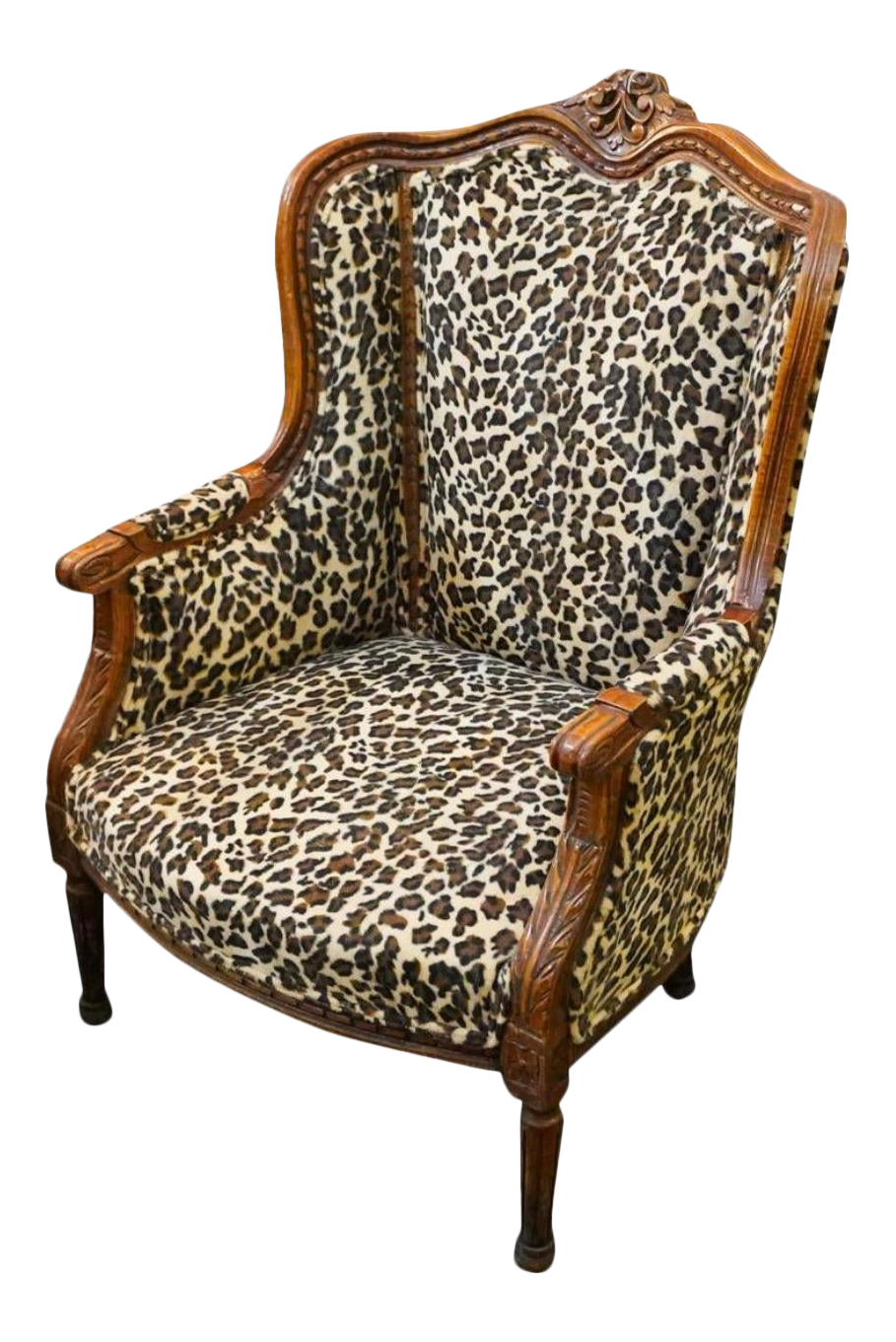 Vintage Upholstered Arm Chair Chairish