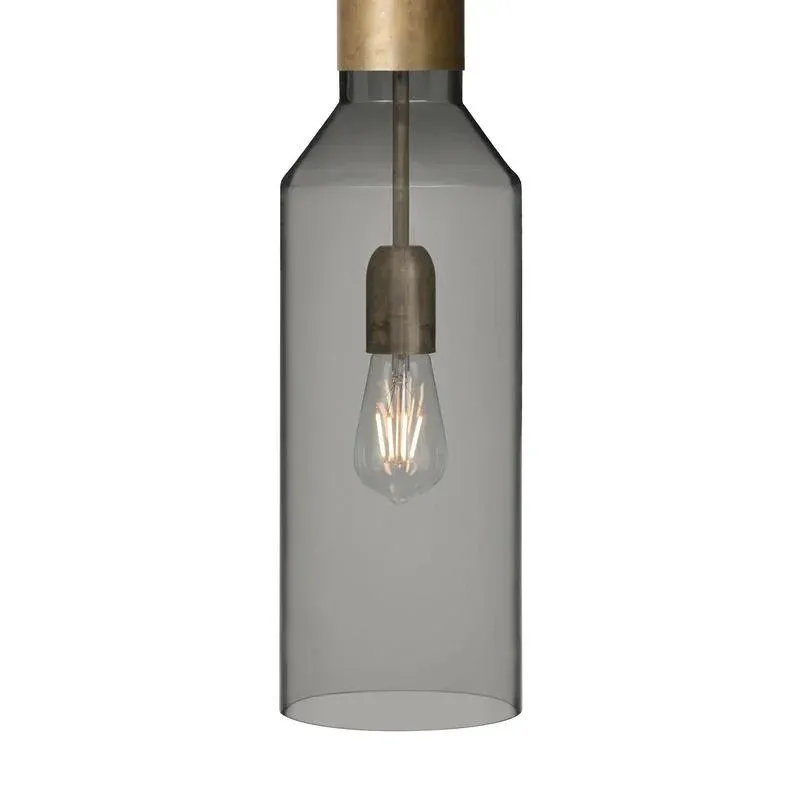 Fenomen Smal Rök Smoked Glass Pendant Lamp by Sabina Grubbeson