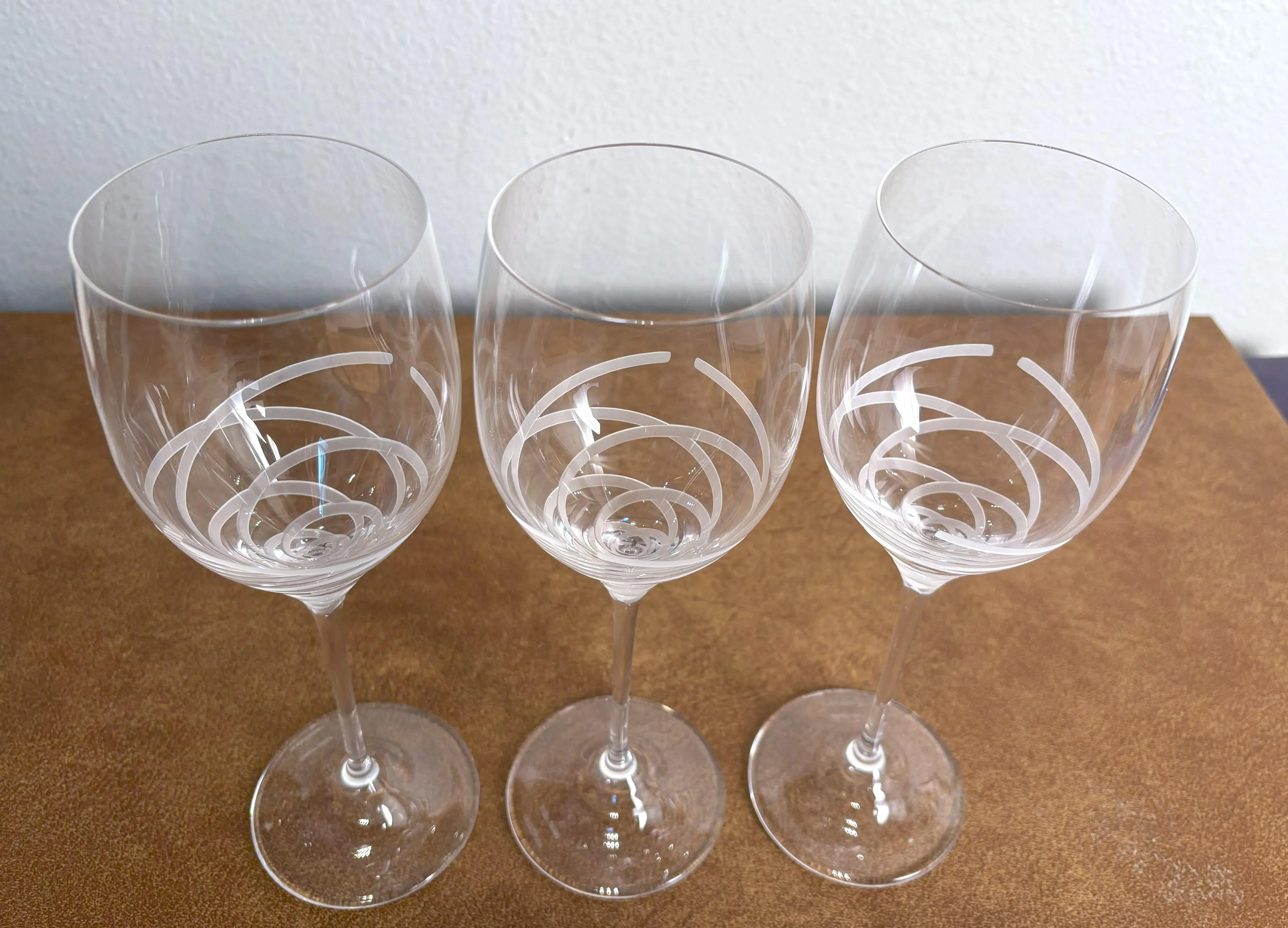 Vera Wang for Wedgwood Blanc Sur Blanc Wine Glasses--Set of 6