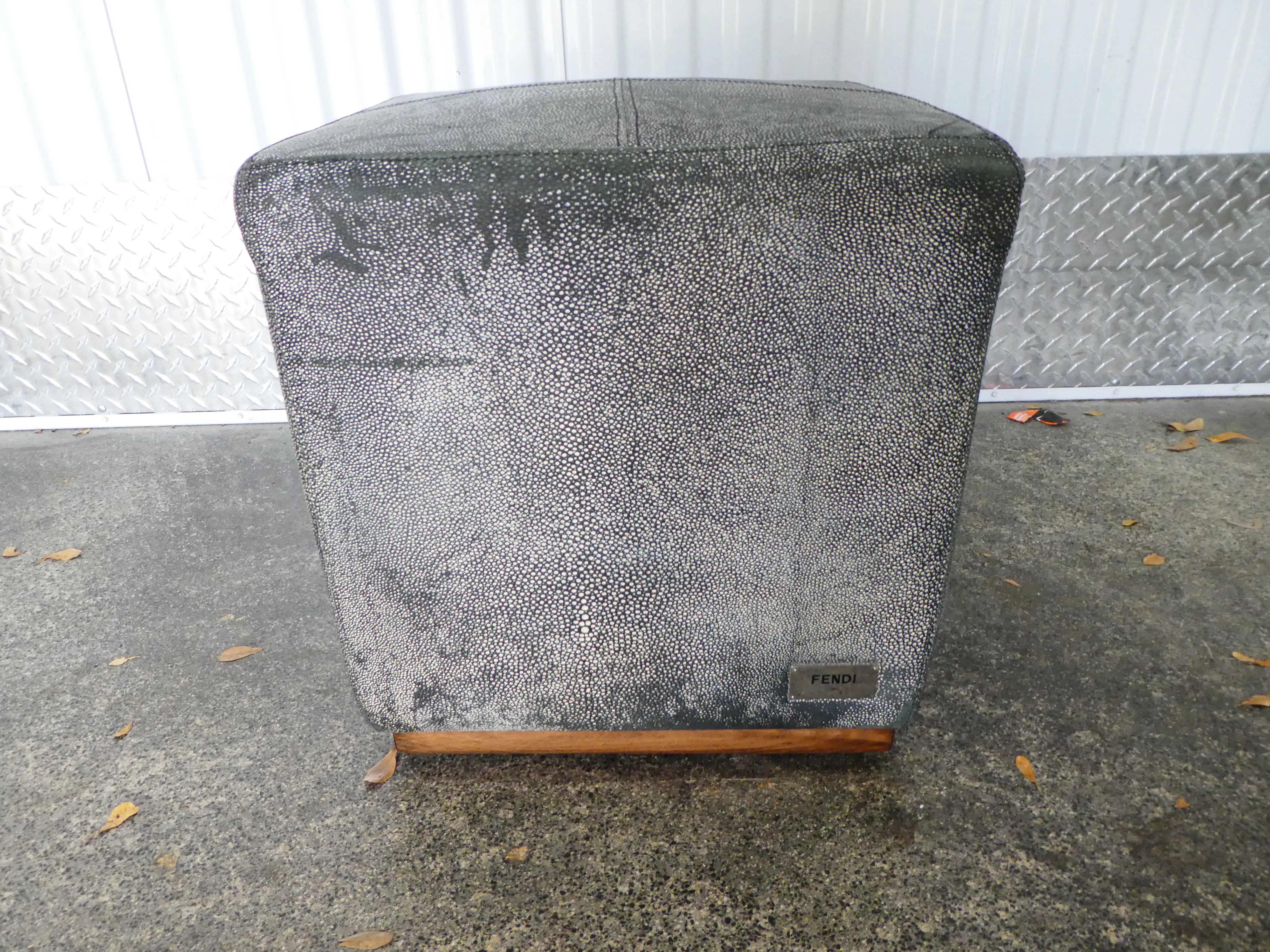 【FENDI CASA】アニマル柄　イタリア製フェザークッション2点 FENDI CASA】アニマル柄イタリア製フェザークッション2点