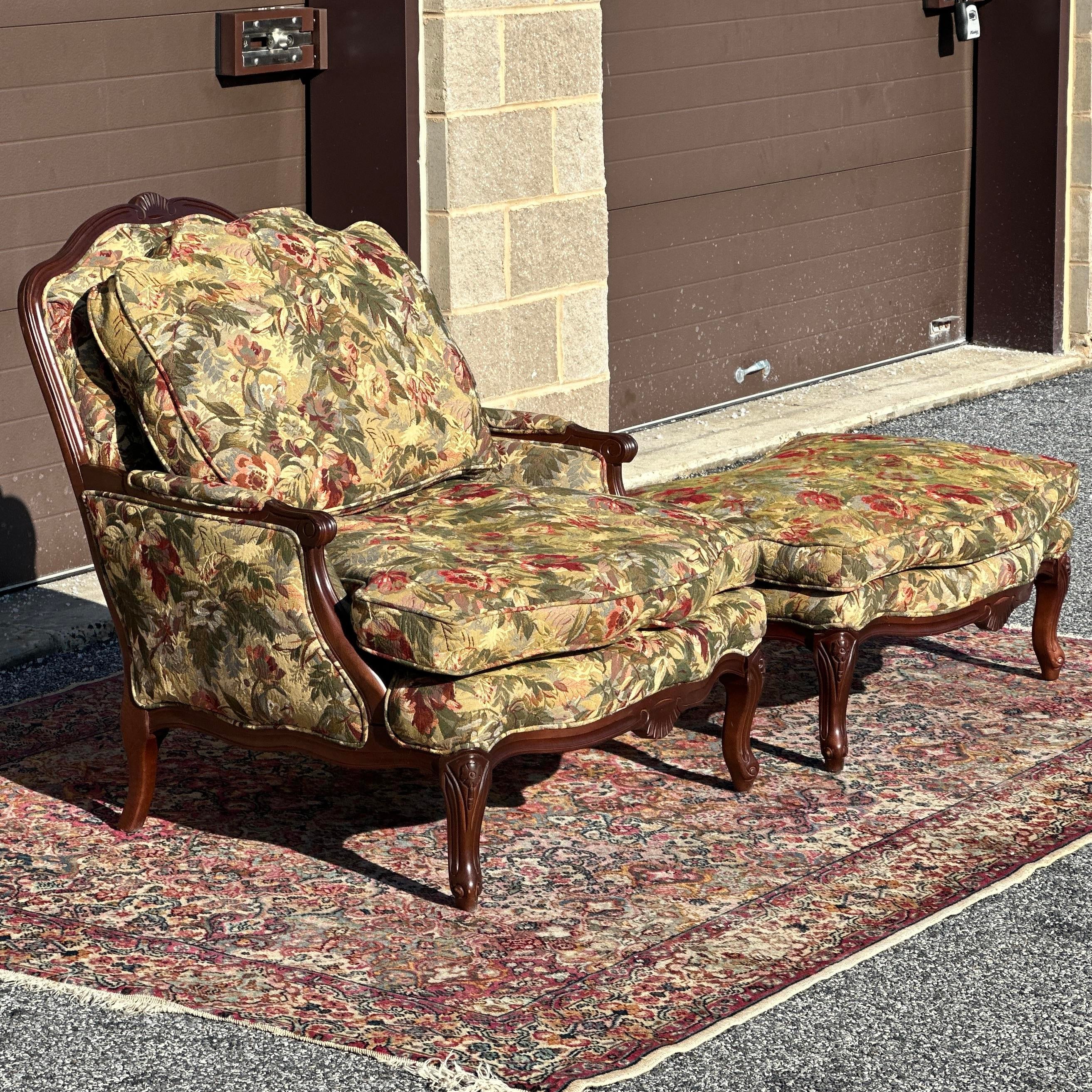 Ottoman Antique Bergere Chairs SHERRILL Pink Bergere Chair With