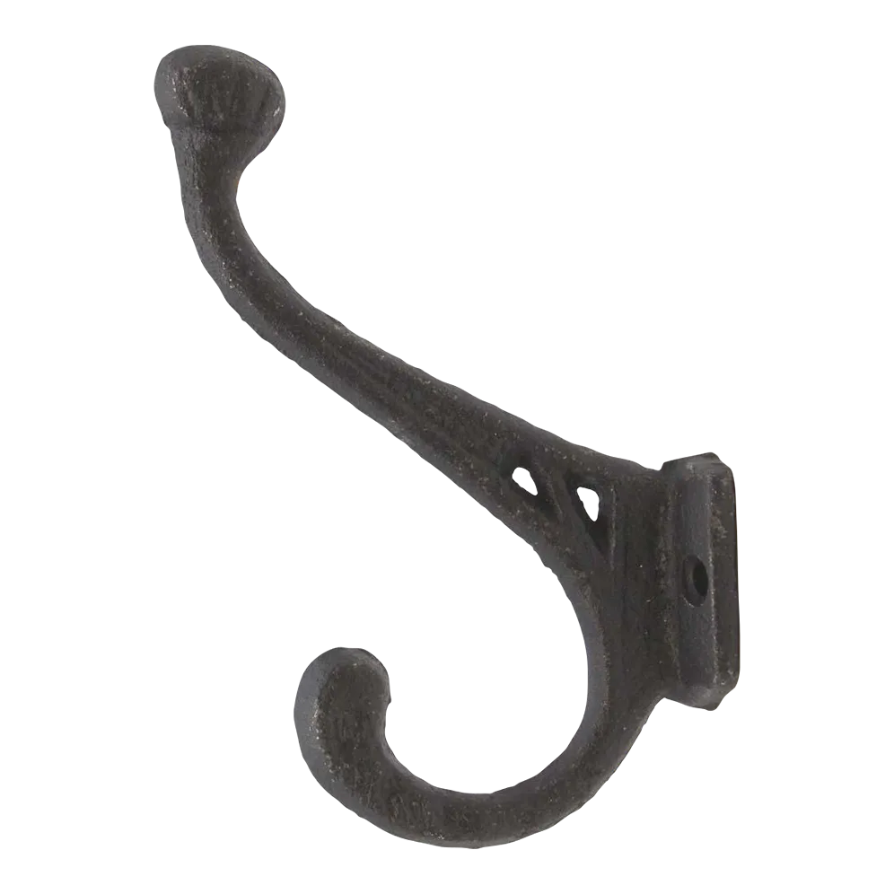 Newly Made Black Cast Iron Double Arm Wall Hook Chairish
