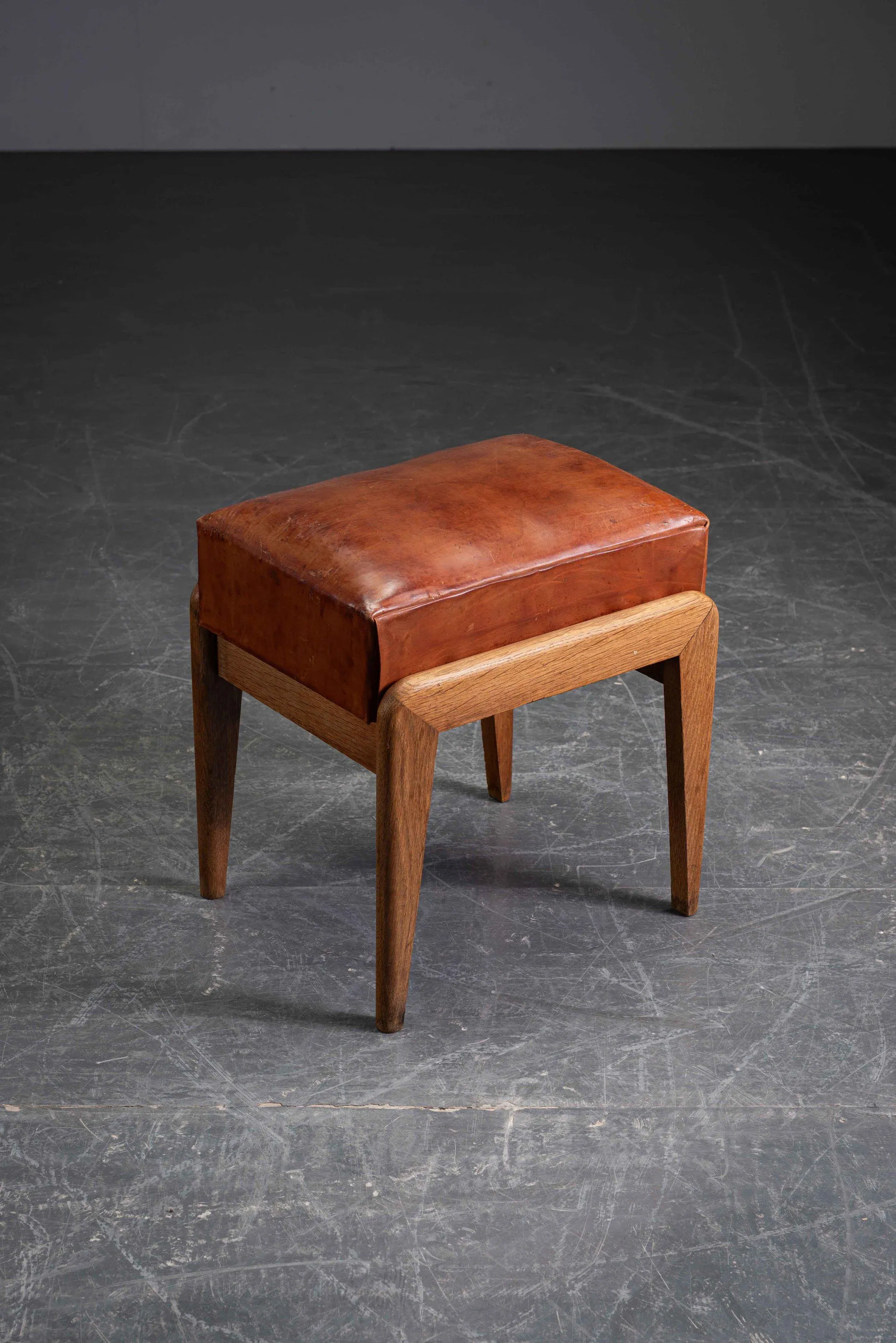 Art Deco Ottoman, 1940s