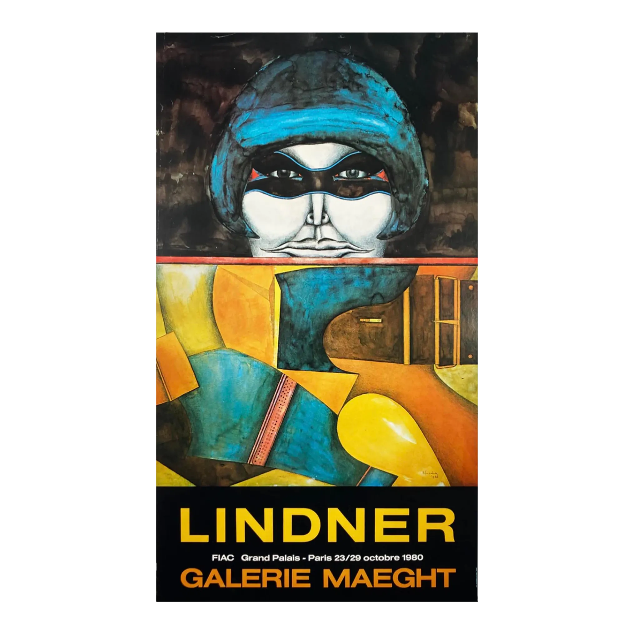 FIAC 1980年/リチャード リンドナー/ポスター Richard Lindner at Galerie Maeght, Paris, Fiac 1980 Offset