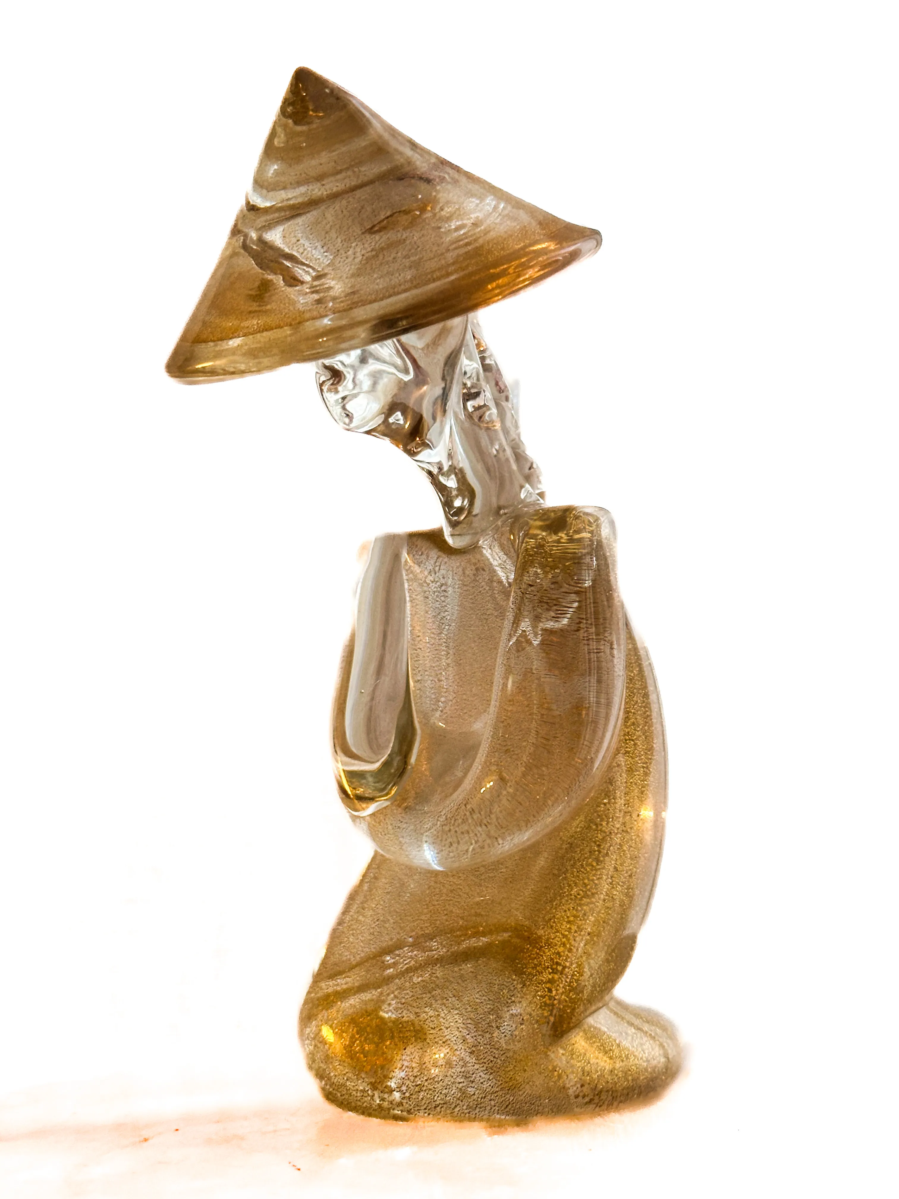 Chinese Murano Glass Figure by Archimede Seguso for Seguso, 1960s