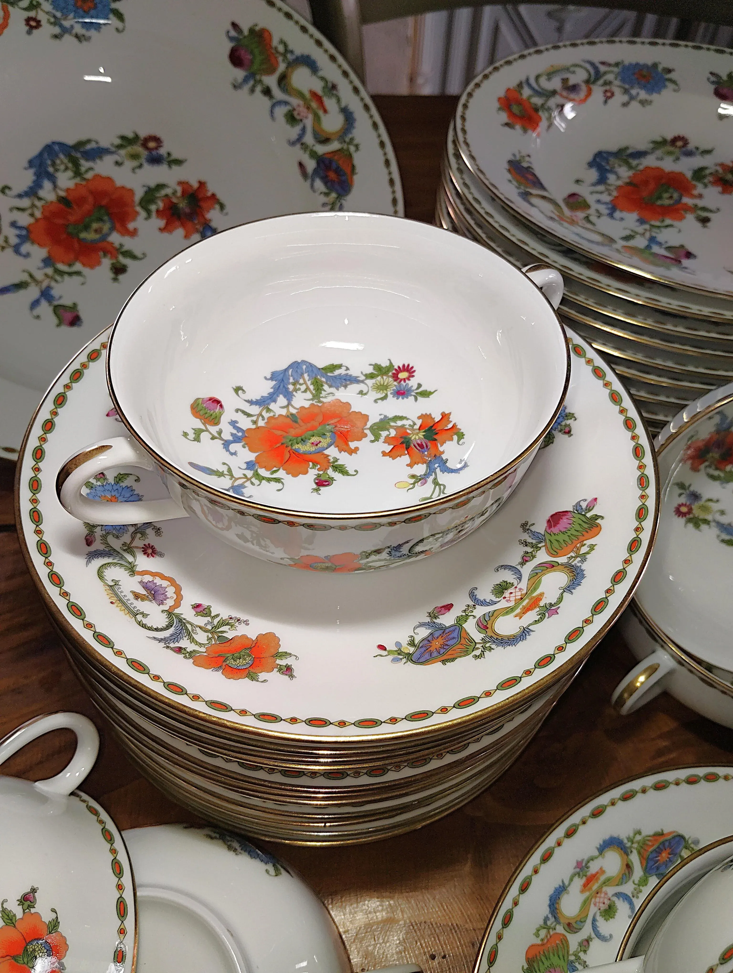 Dinner Service in Limoges Raynaud Porcelain, 1960s, Set of 58