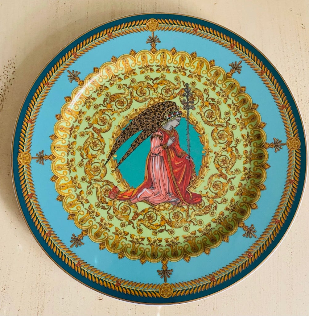 Versace for Rosenthal L'ange Gabriel Collectors Plate, 1995 | Chairish